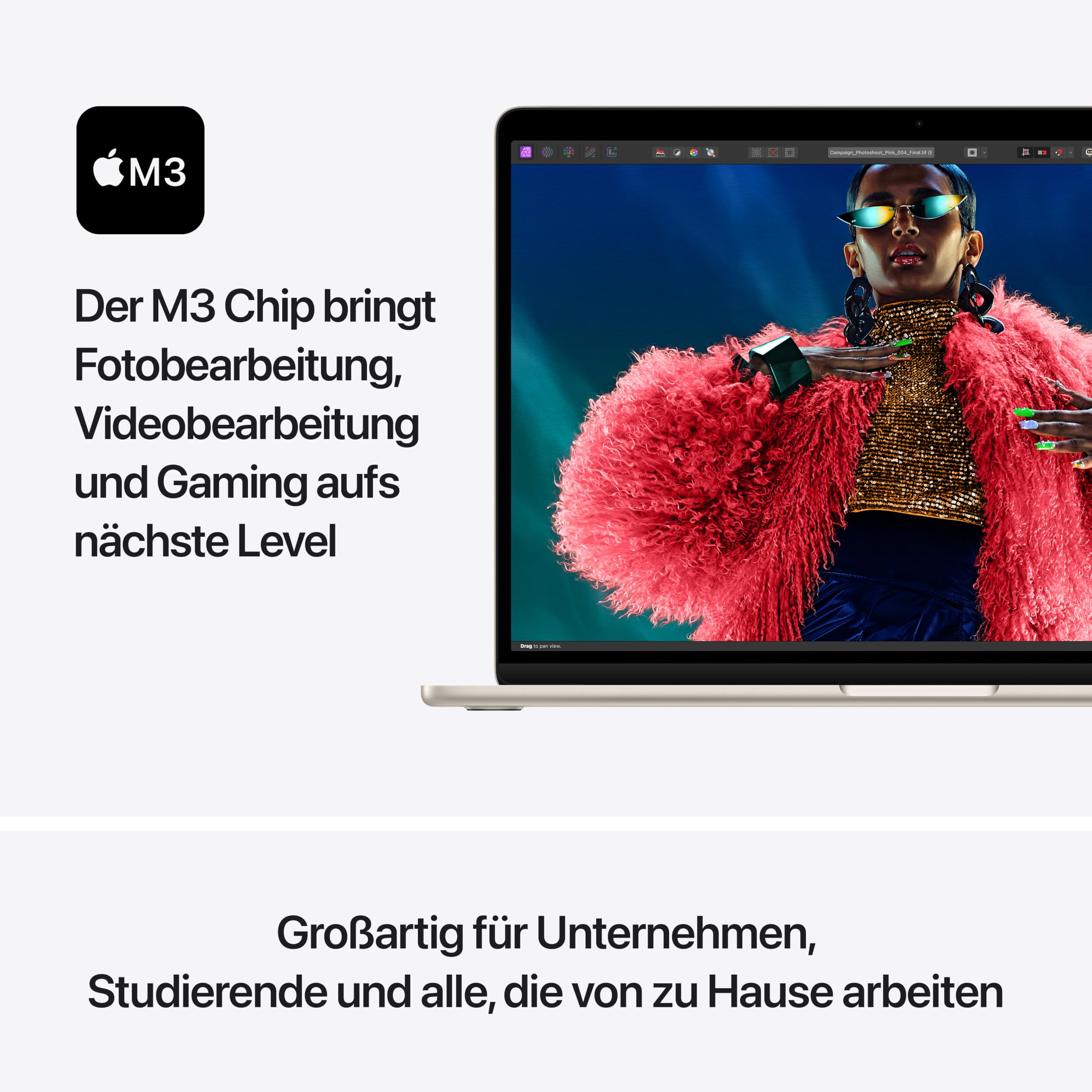 Apple MacBook Air 15 M3 Laptop 512GB Polarstern