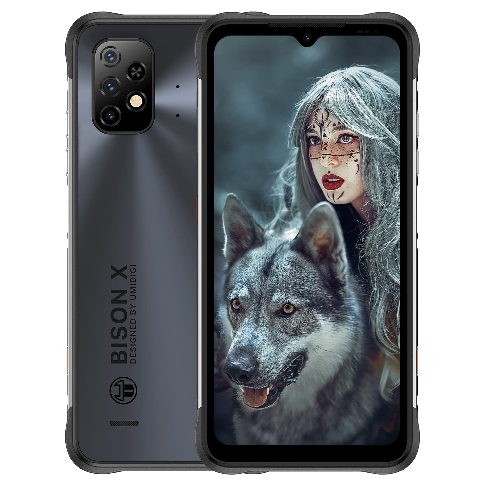 UMIDIGI BISON X10 Outdoor Smartphone 4GB 64GB Schwarz
