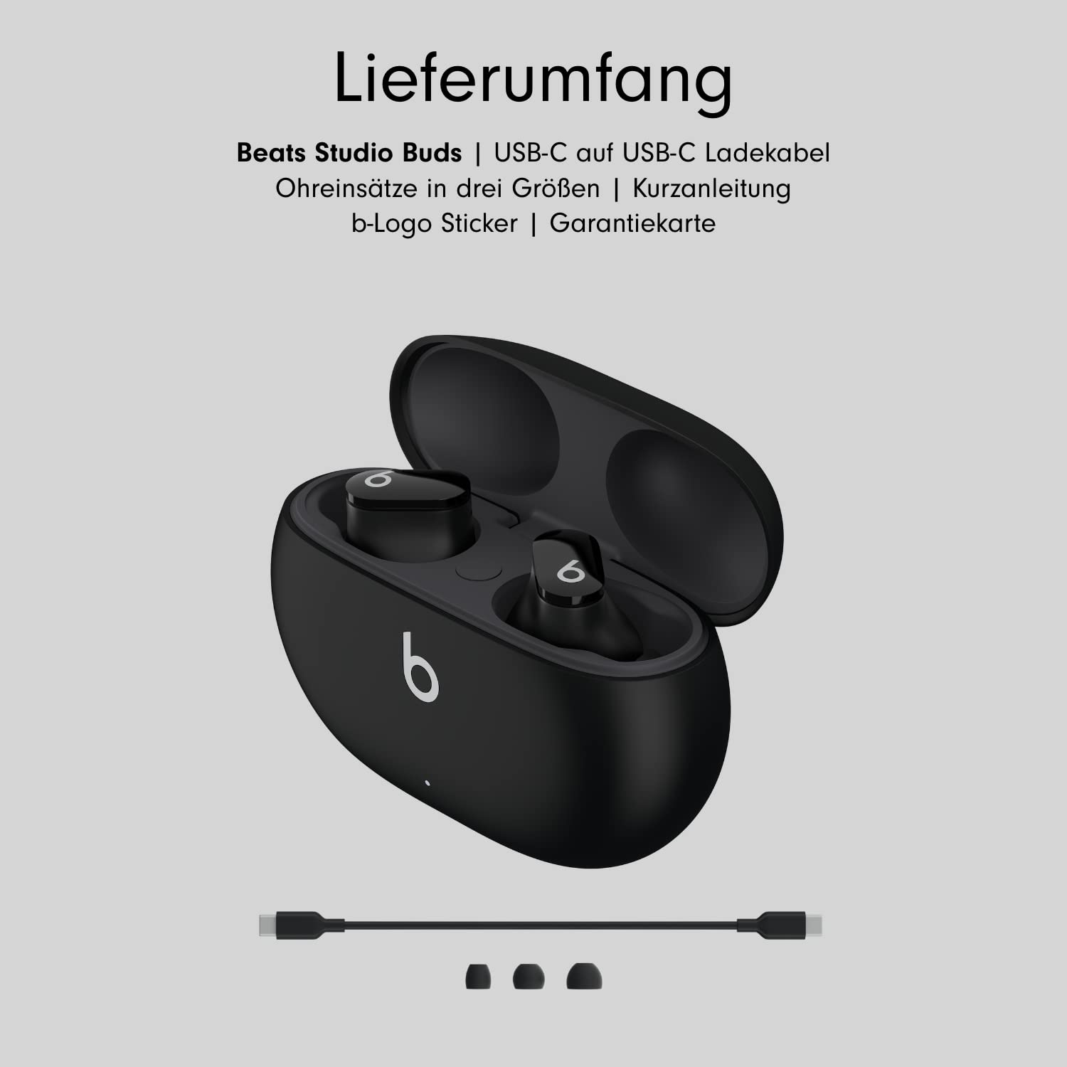 Beats Studio Buds In-Ear Kopfhörer Schwarz Noise-Cancelling