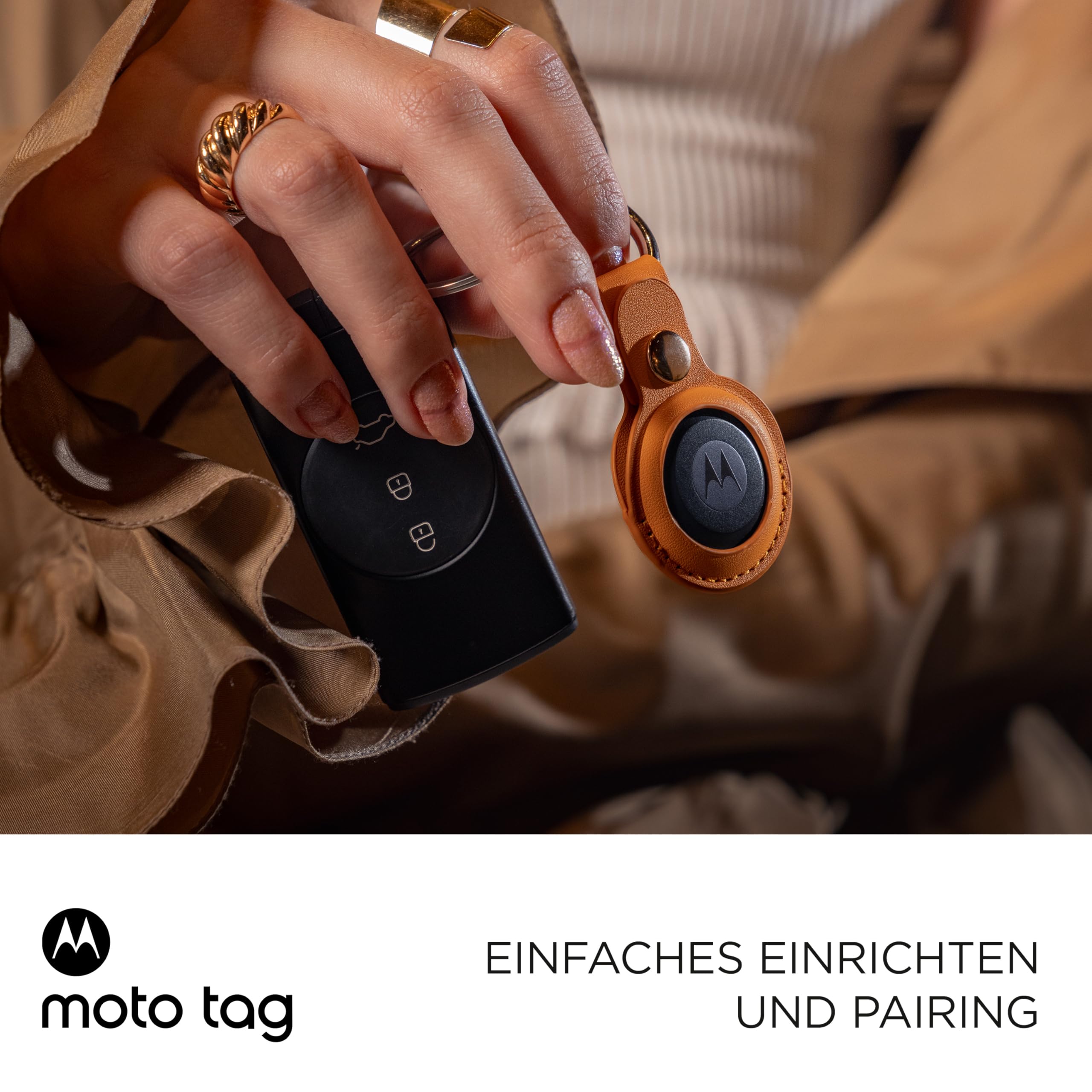 Motorola Moto Tag Smart Tracker Starlight Blue Bluetooth