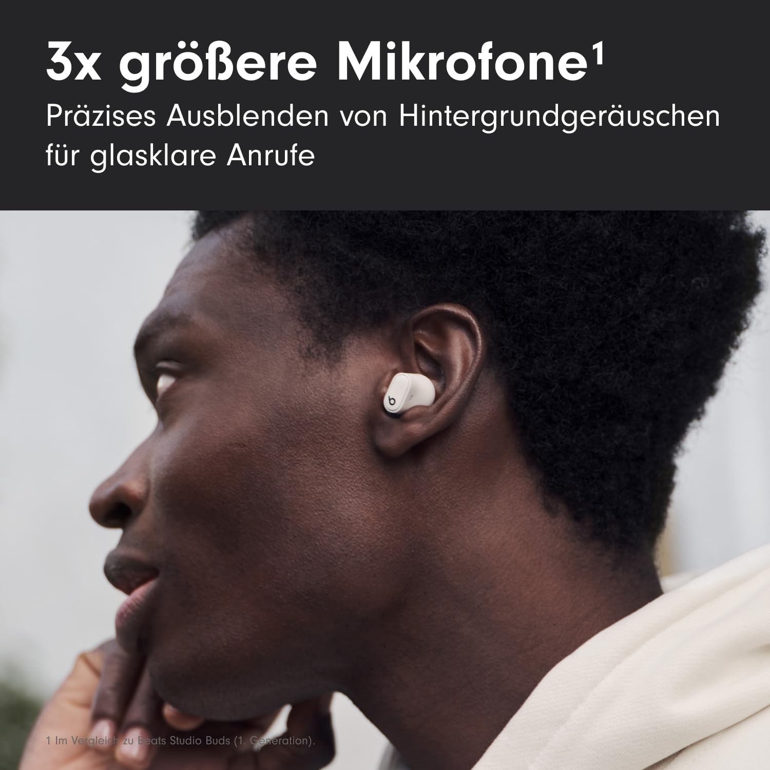 Beats Studio Buds + Kopfhörer Cremeweiß ANC