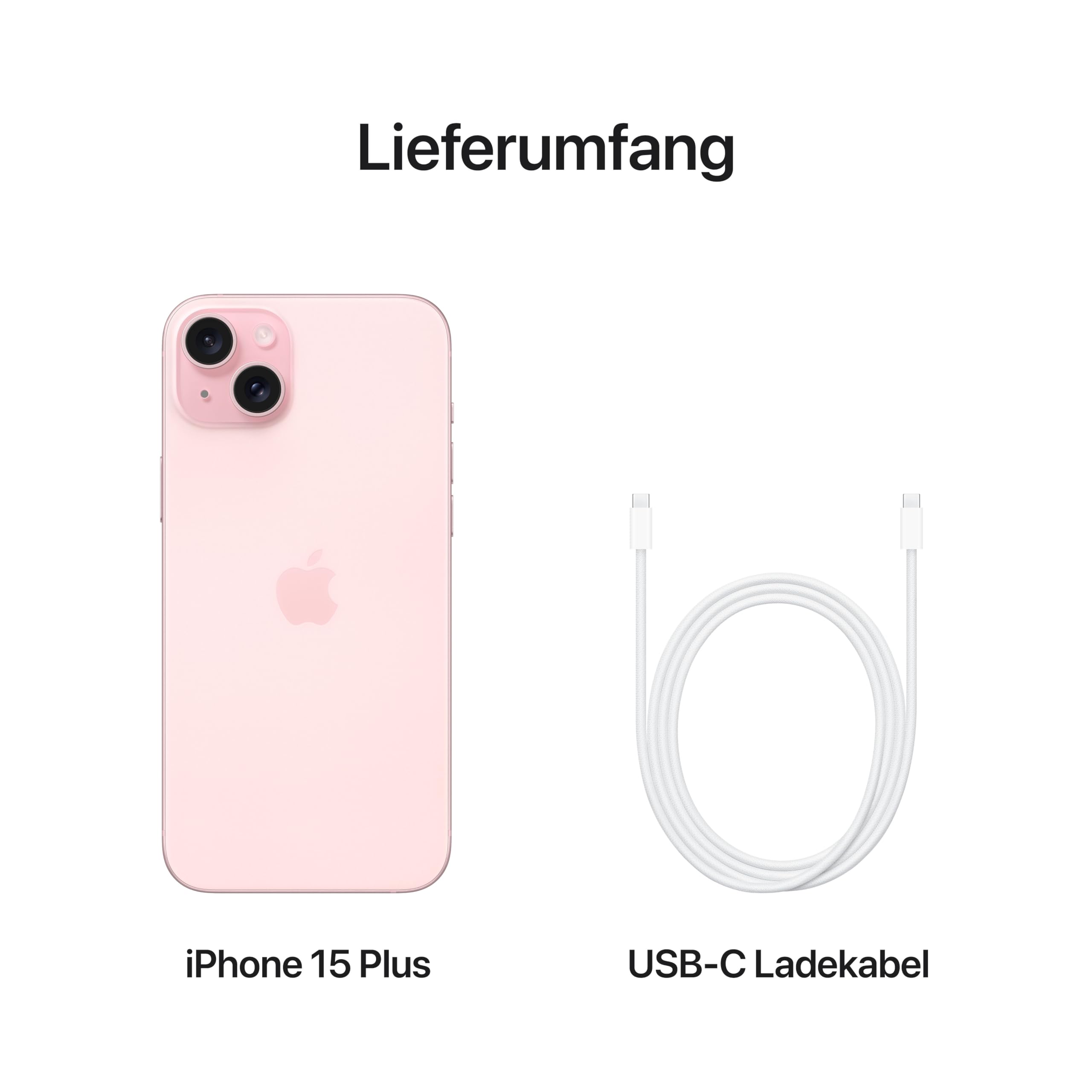 Apple iPhone 15 Plus Smartphone 128 GB Pink 48 MP 6,7 Zoll