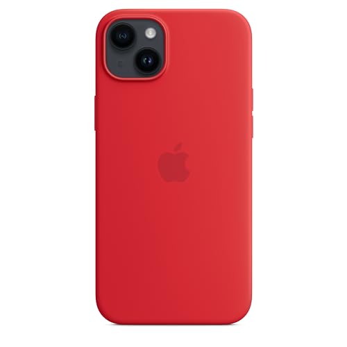Apple iPhone 14 Plus Silikon Case Hülle Rot MagSafe