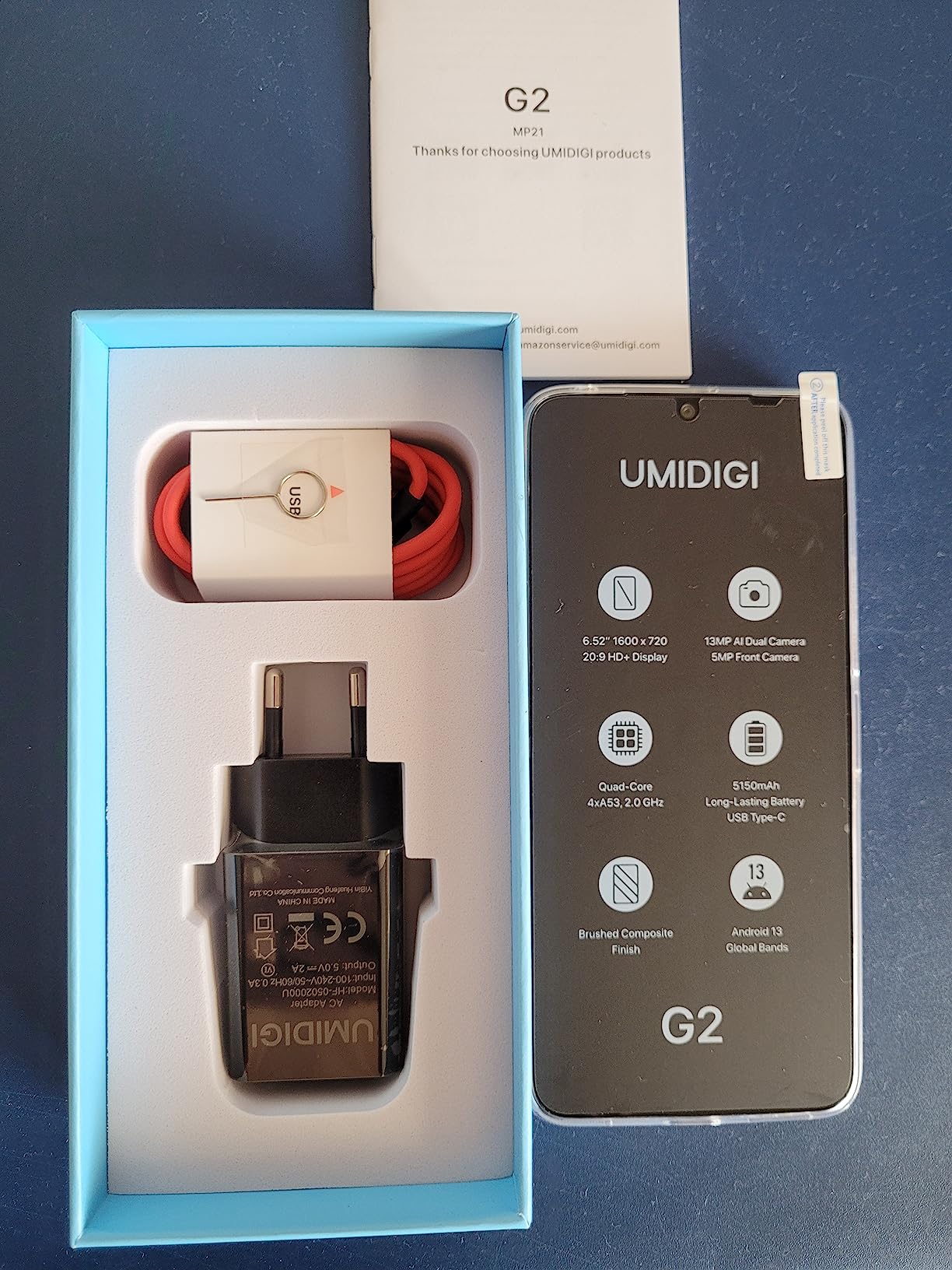 UMIDIGI G2 Smartphone 32GB ohne Vertrag 6,52 Zoll HD