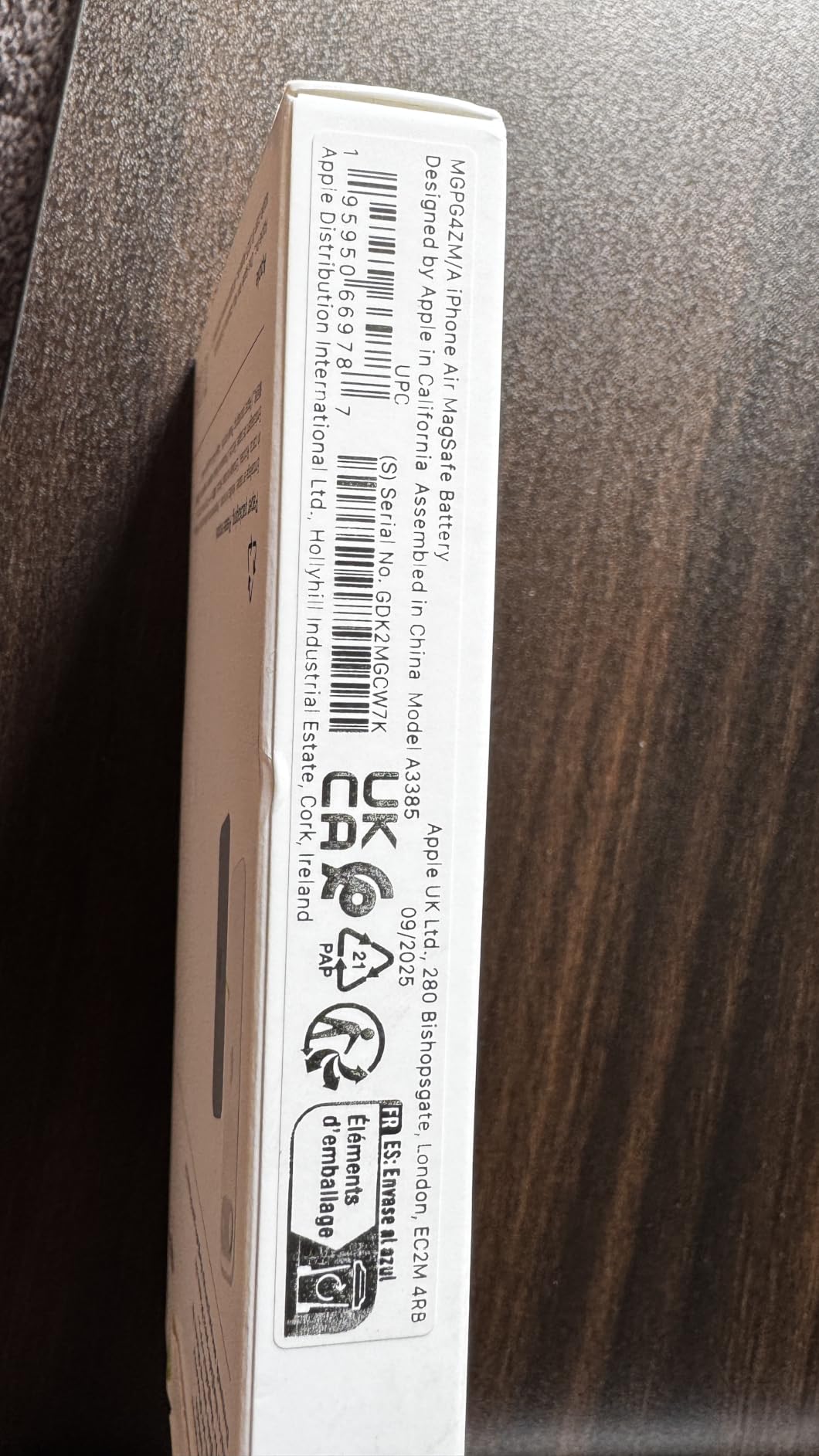 Apple iPhone Air MagSafe Batterie Zusatzakku 12W