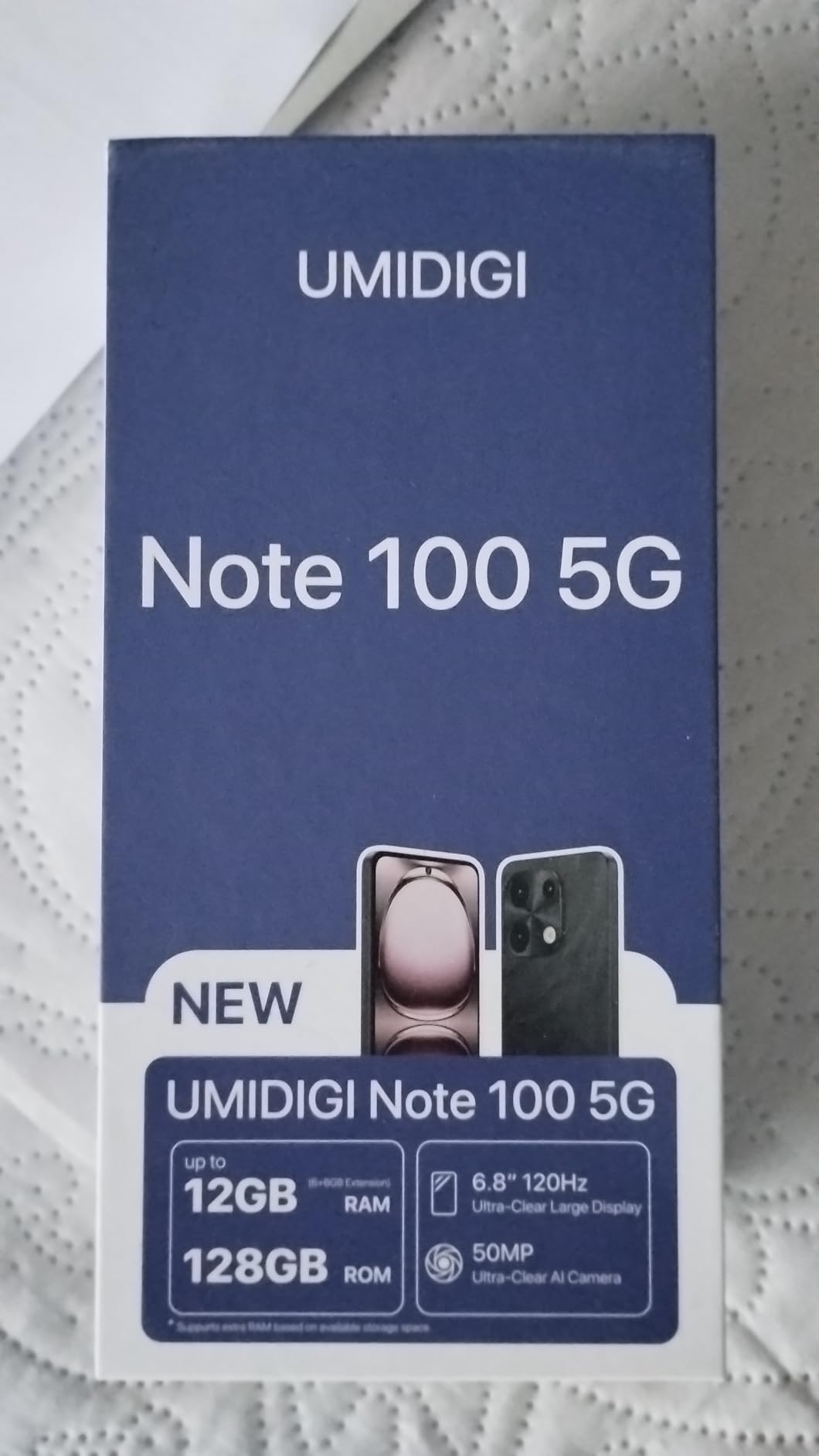 UMIDIGI Note 100 5G Smartphone 12GB 128GB 6,8 Zoll 120Hz