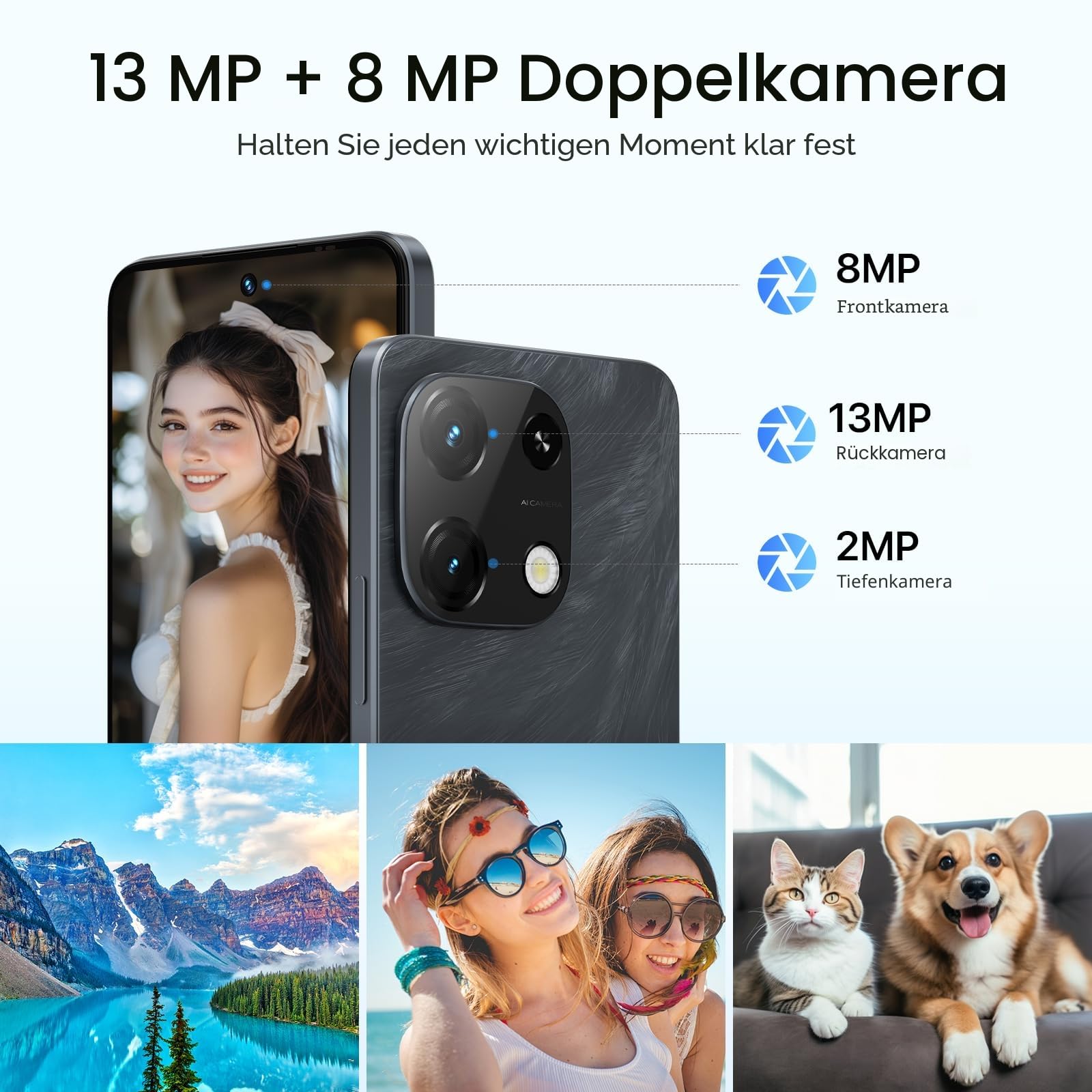 Umidigi Note 100A Smartphone 256GB Schwarz 120Hz