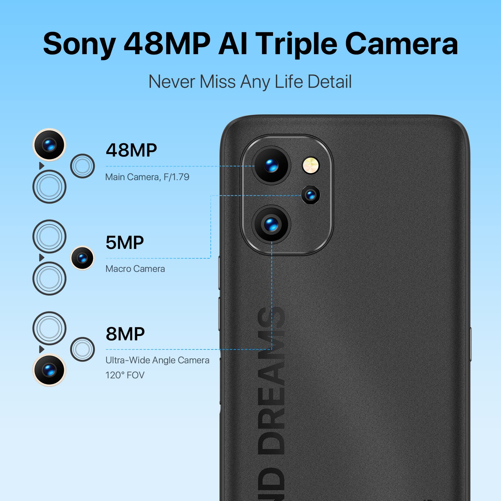 Umidigi F3 5G 8GB+128GB Smartphone ohne Vertrag Roségold