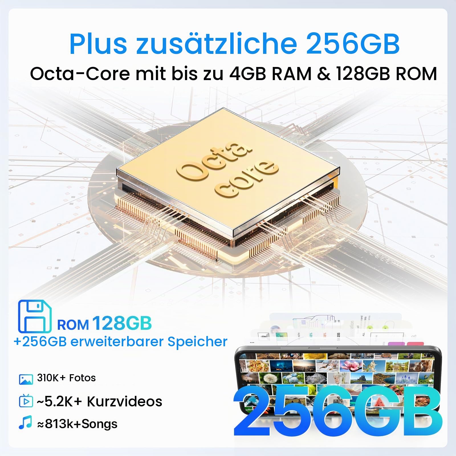 Umidigi A11 Smartphone 128GB Blau Dual-SIM