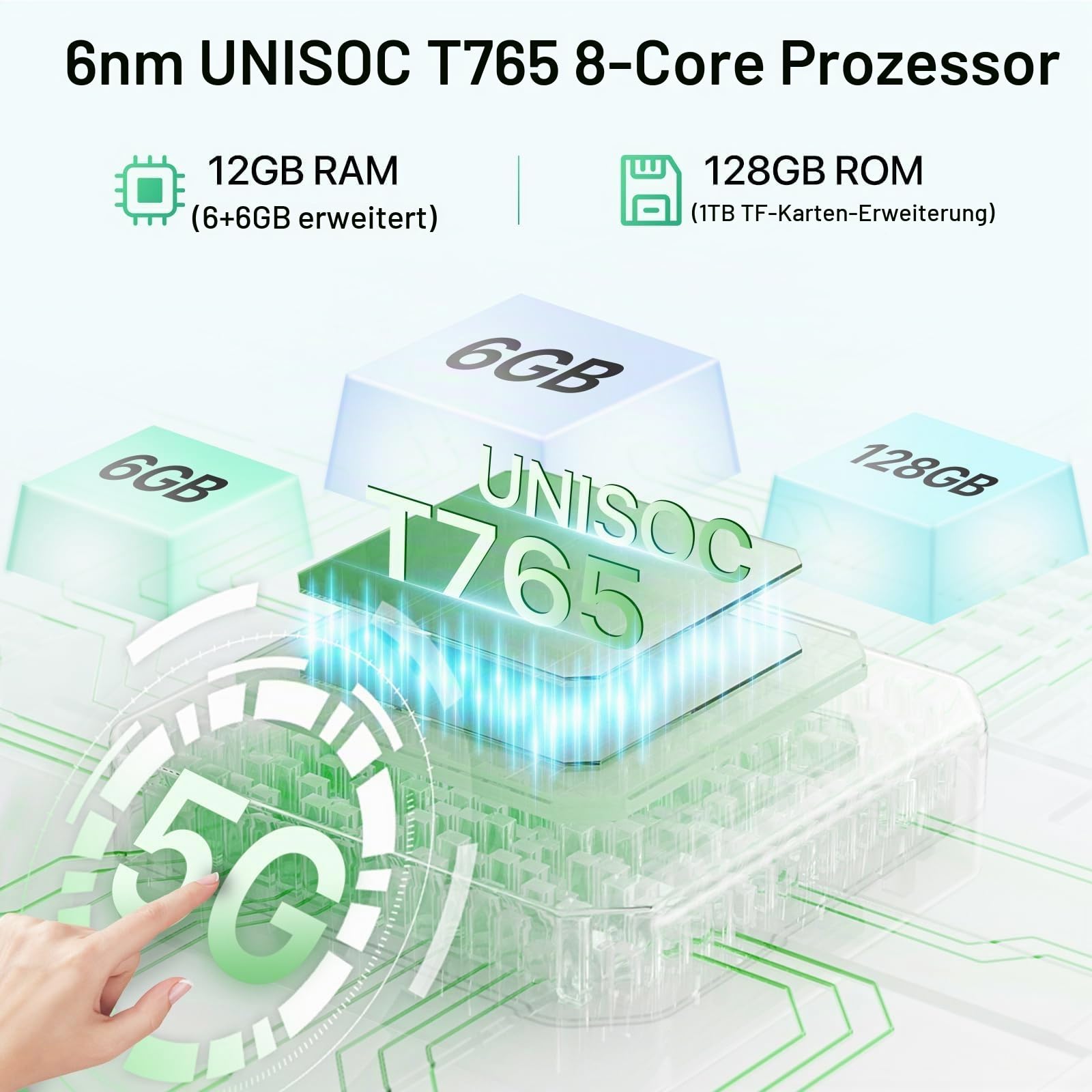 UMIDIGI G9 5G Smartphone 128GB 6,75 Zoll