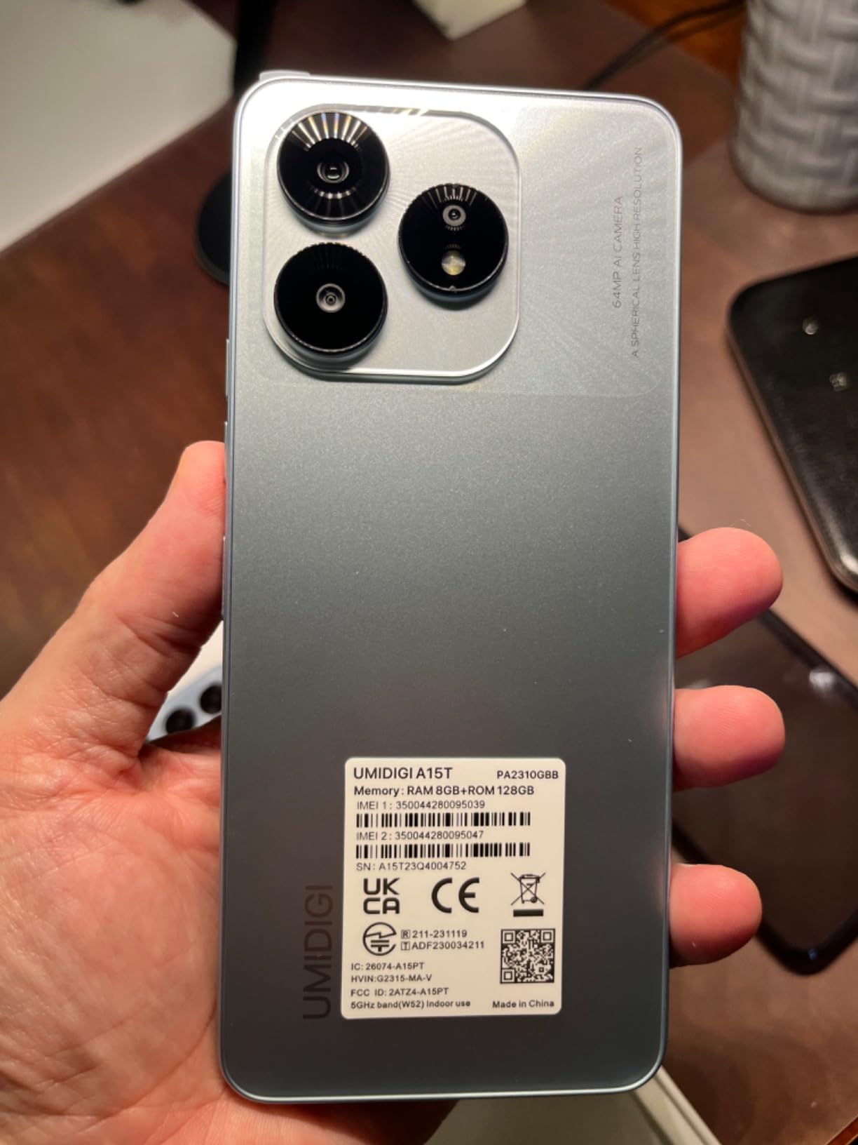 UMIDIGI A15T Smartphone 128GB 6,7" NFC Dual-SIM