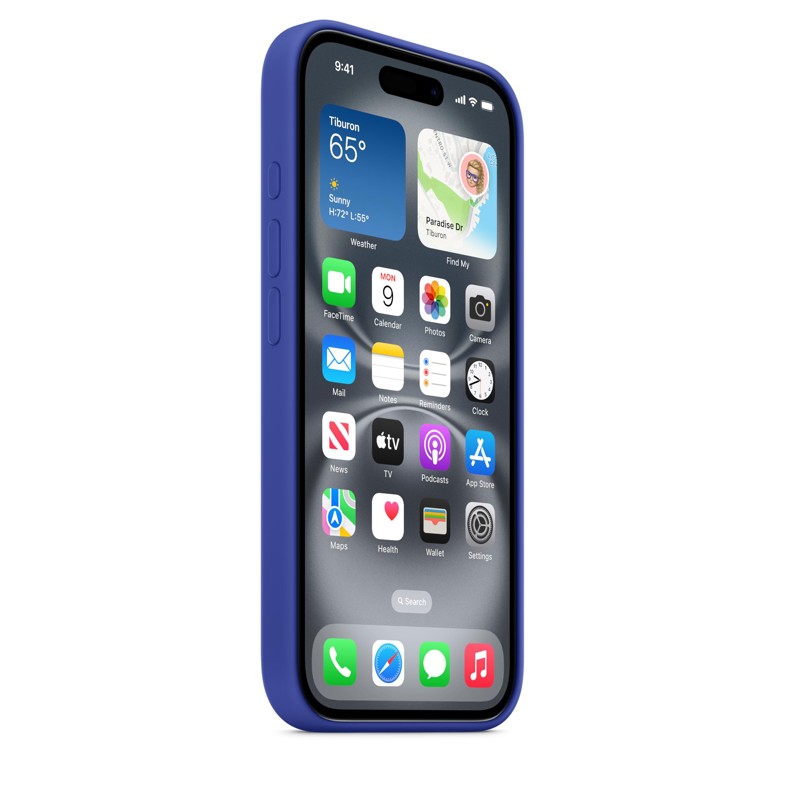 Apple iPhone 16 Silikon Case MagSafe Hülle Ultramarin Schutz