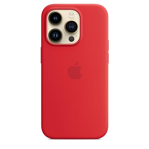Apple iPhone 14 Pro Silikon Hülle MagSafe Rot