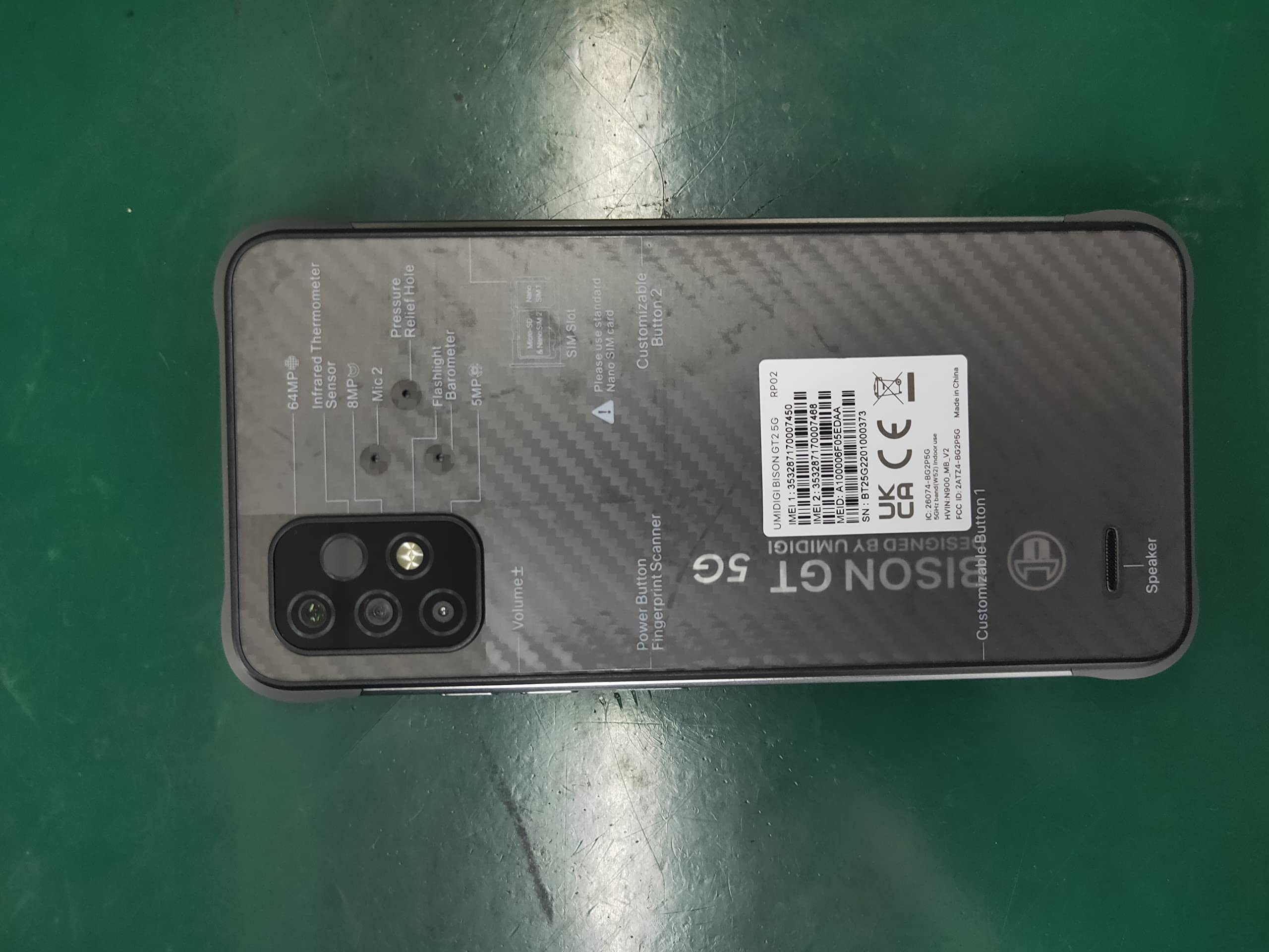 Umidigi Bison GT2 5G Outdoor Smartphone 128GB Grey