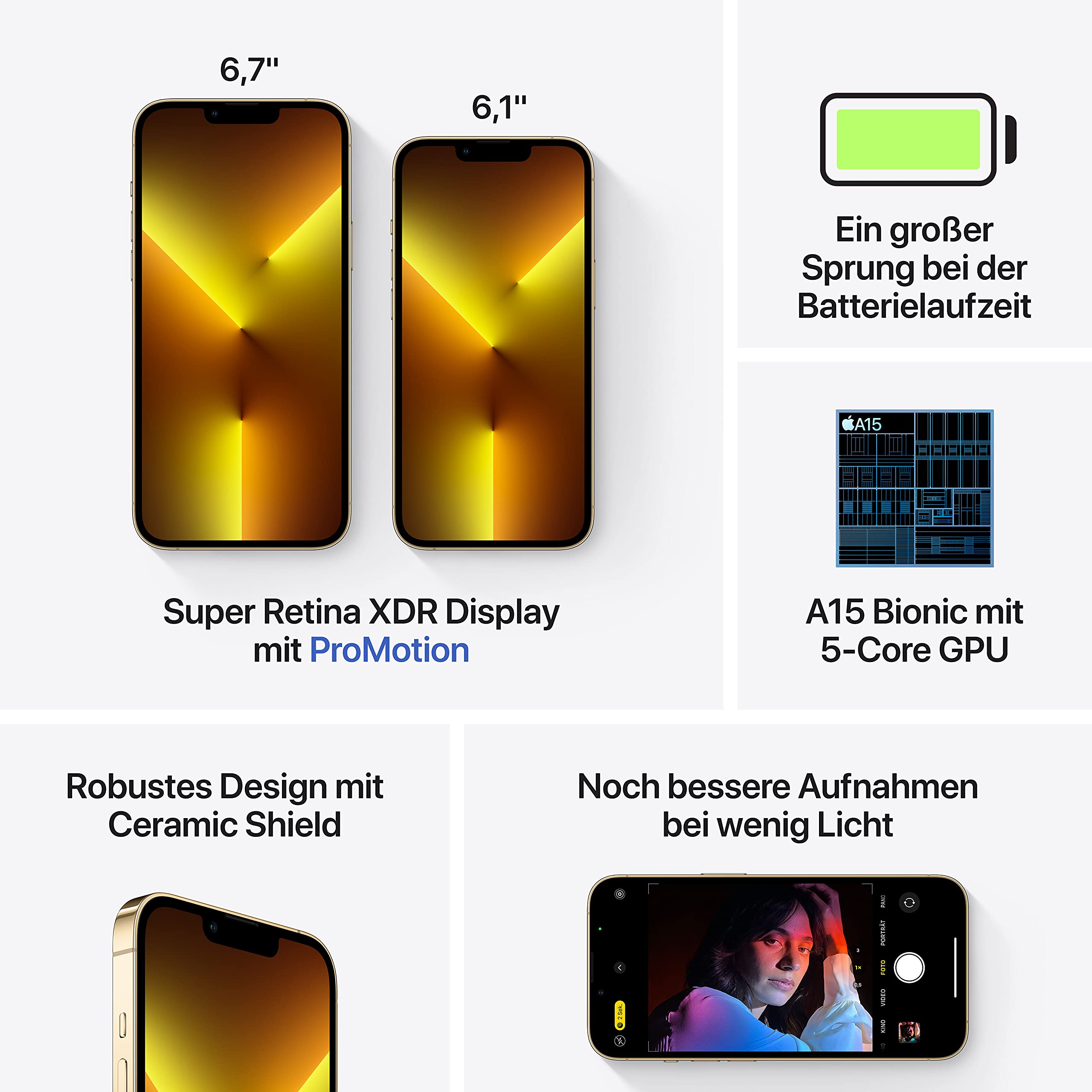 Apple iPhone 13 Pro Max Smartphone 512 GB Gold 5G