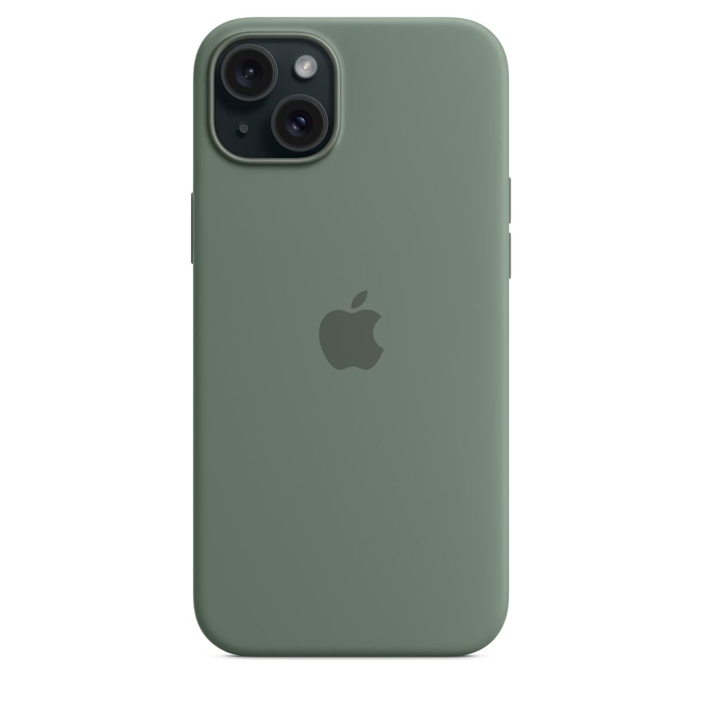 Apple iPhone 15 Plus Silikon Case MagSafe Zypresse