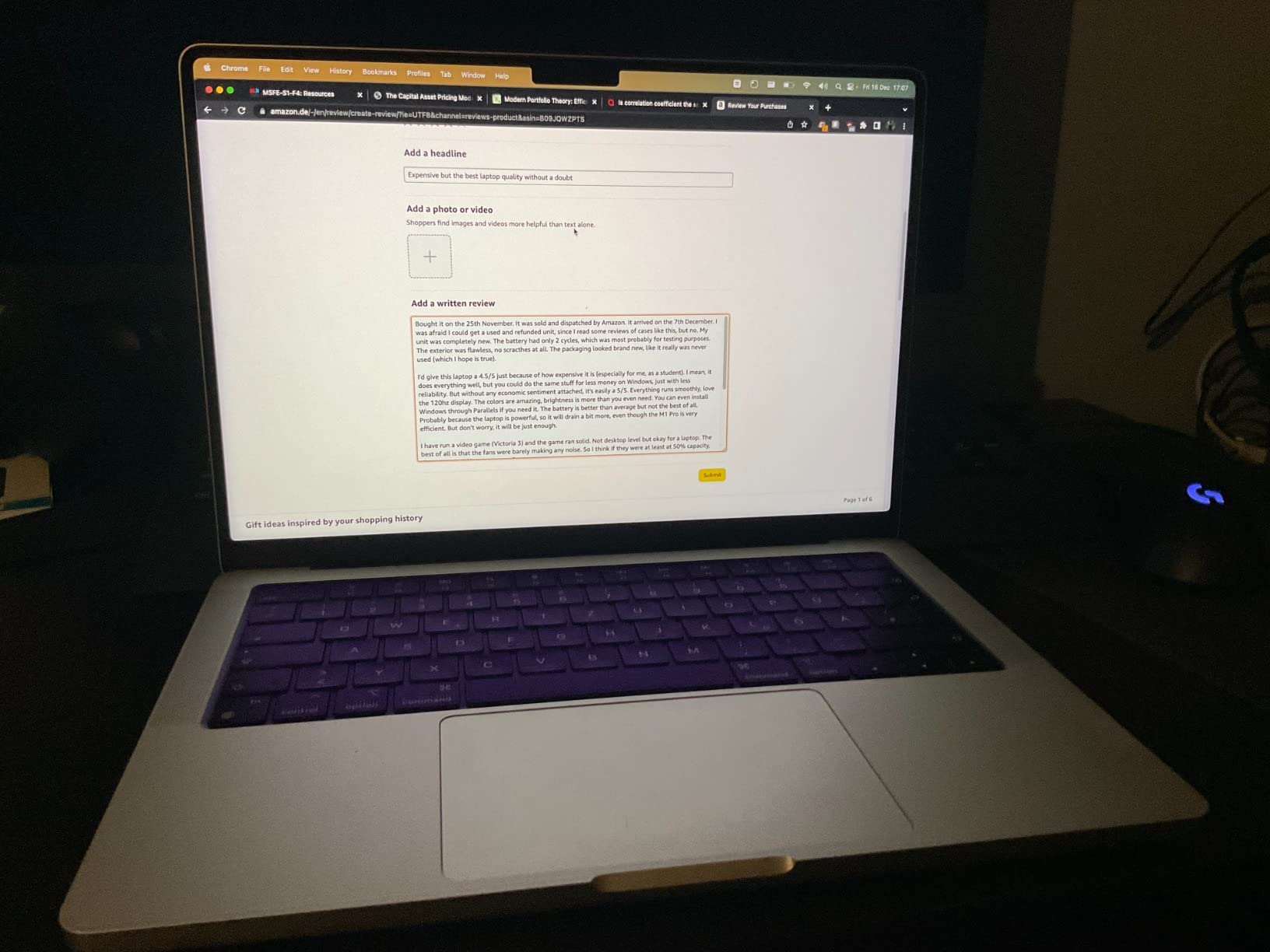 Apple MacBook Pro 14 M1 Pro 16GB 512GB Laptop Silber