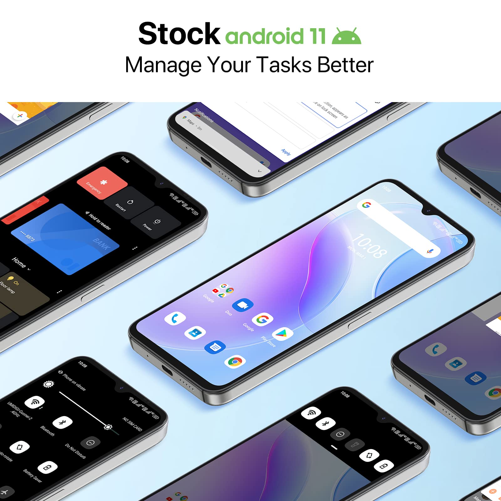 UMIDIGI A11S Smartphone ohne Vertrag 32GB Schwarz Dual-SIM