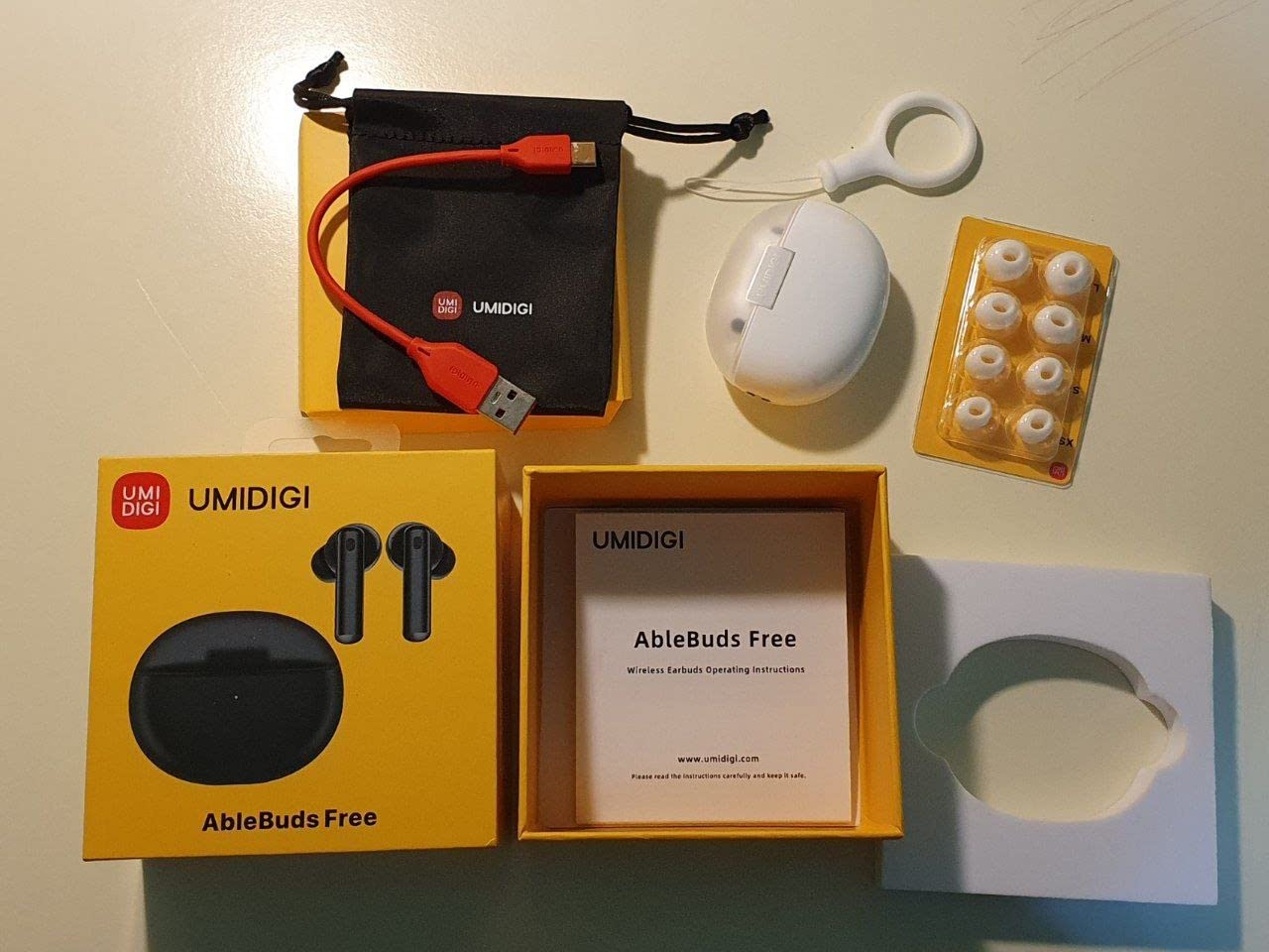 UMIDIGI AbleBuds Free Kopfhörer Weiß ANC 45dB