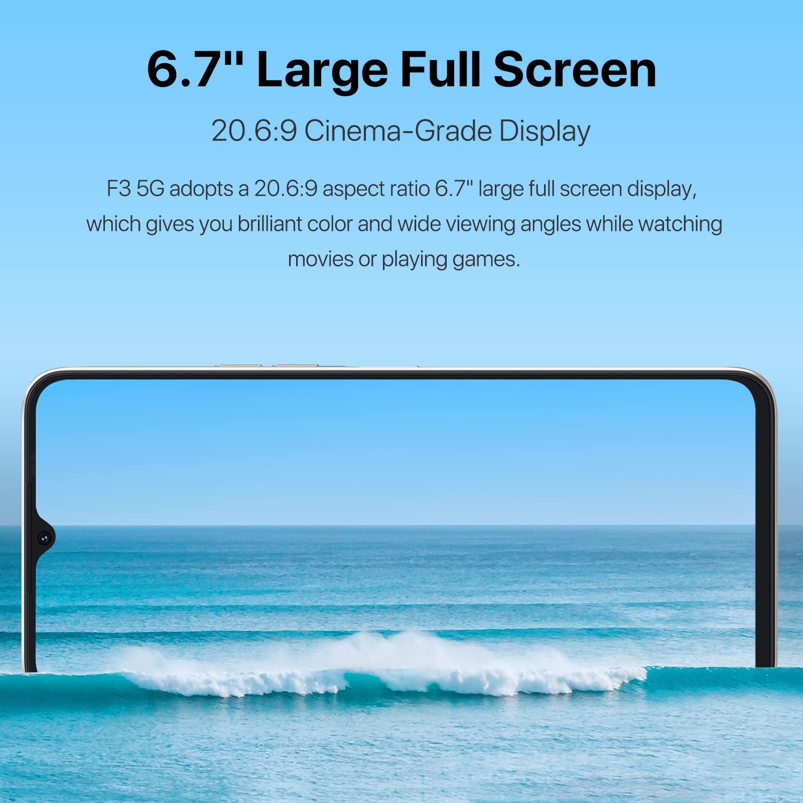 Umidigi F3 5G 8GB+128GB Smartphone ohne Vertrag Roségold