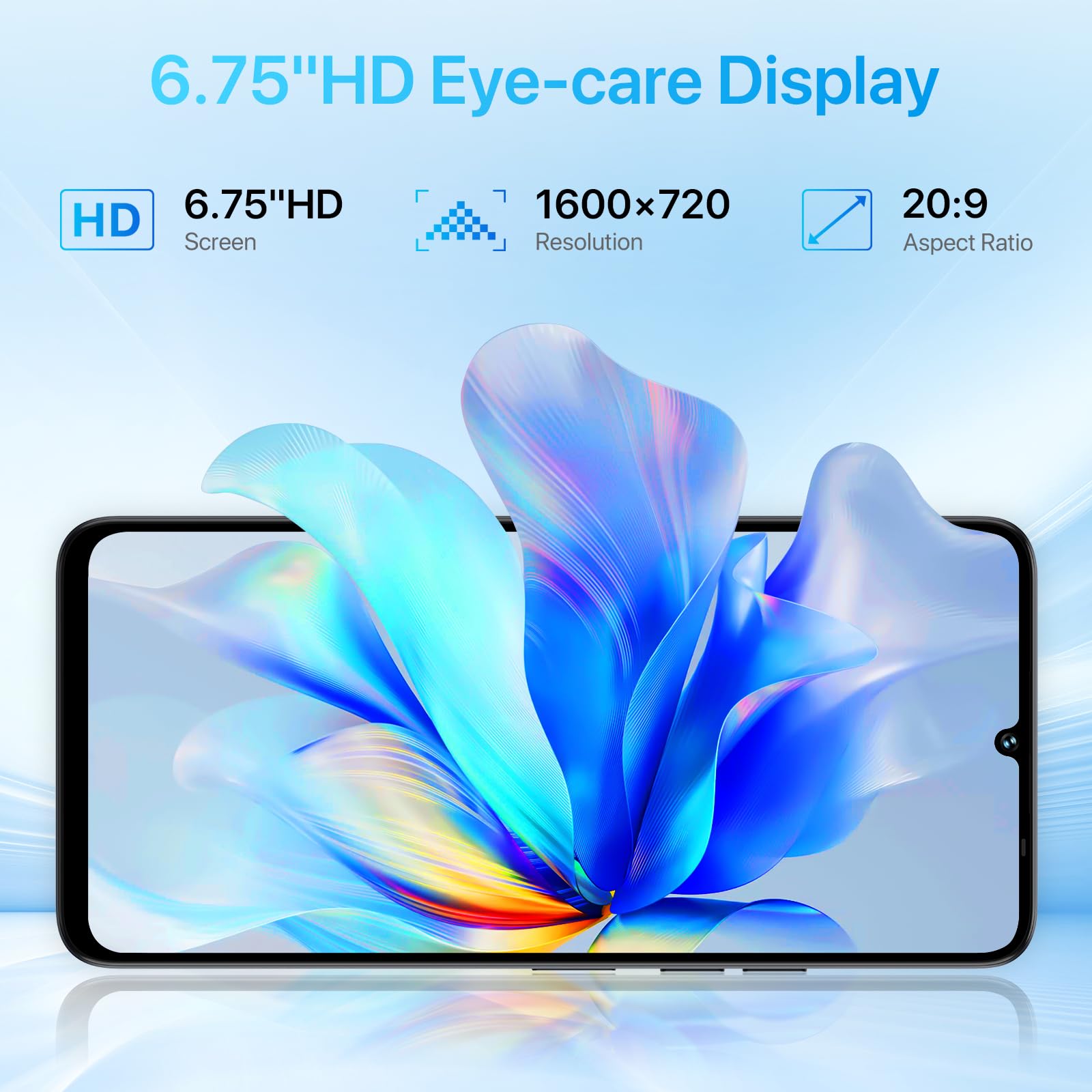 Umidigi G9A Smartphone 8/64GB Noir 6,75" Android 14 Go