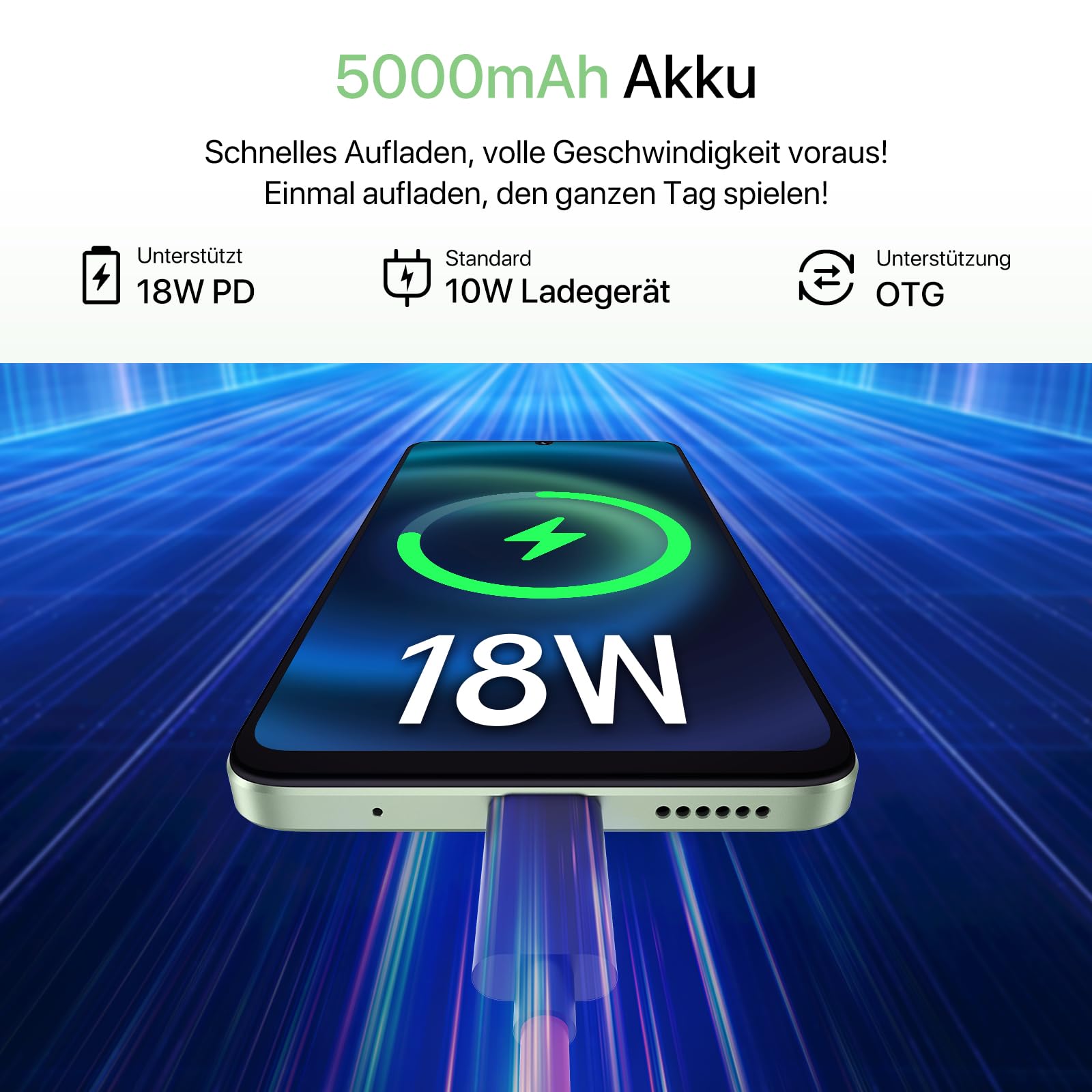 UMIDIGI G9T Smartphone 6,75 Zoll 8GB+128GB Dual-SIM
