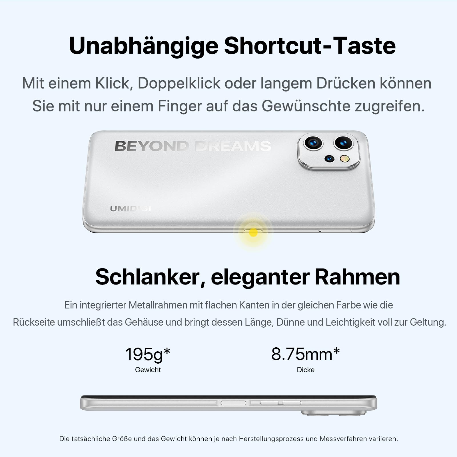 Umidigi F3 8GB+128GB Smartphone ohne Vertrag 48MP