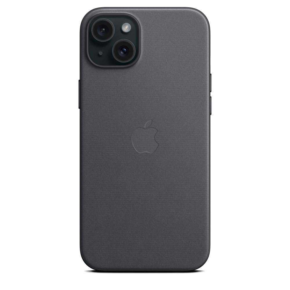 Apple iPhone 15 Plus Feingewebe Case MagSafe Schwarz
