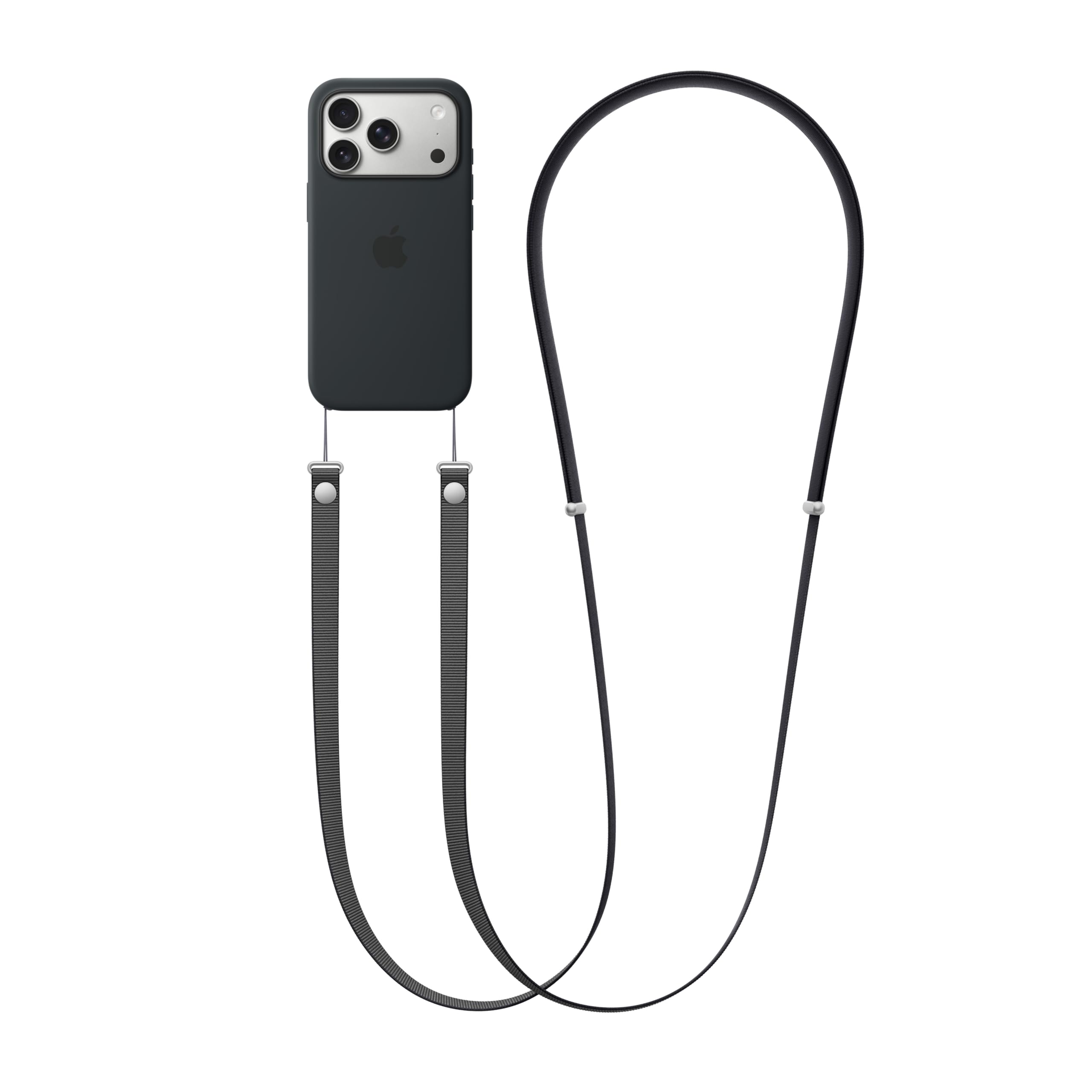 Apple Crossbody Band Schwarz Umhängeband Handyband PET