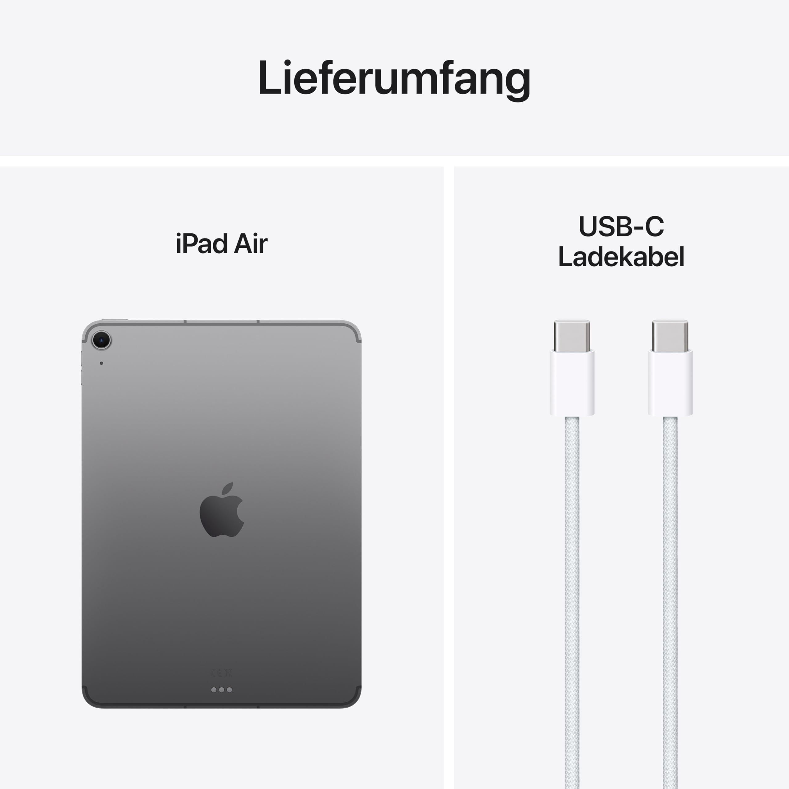 Apple iPad Air 11 M3 Tablet 256GB 5G Space Grau
