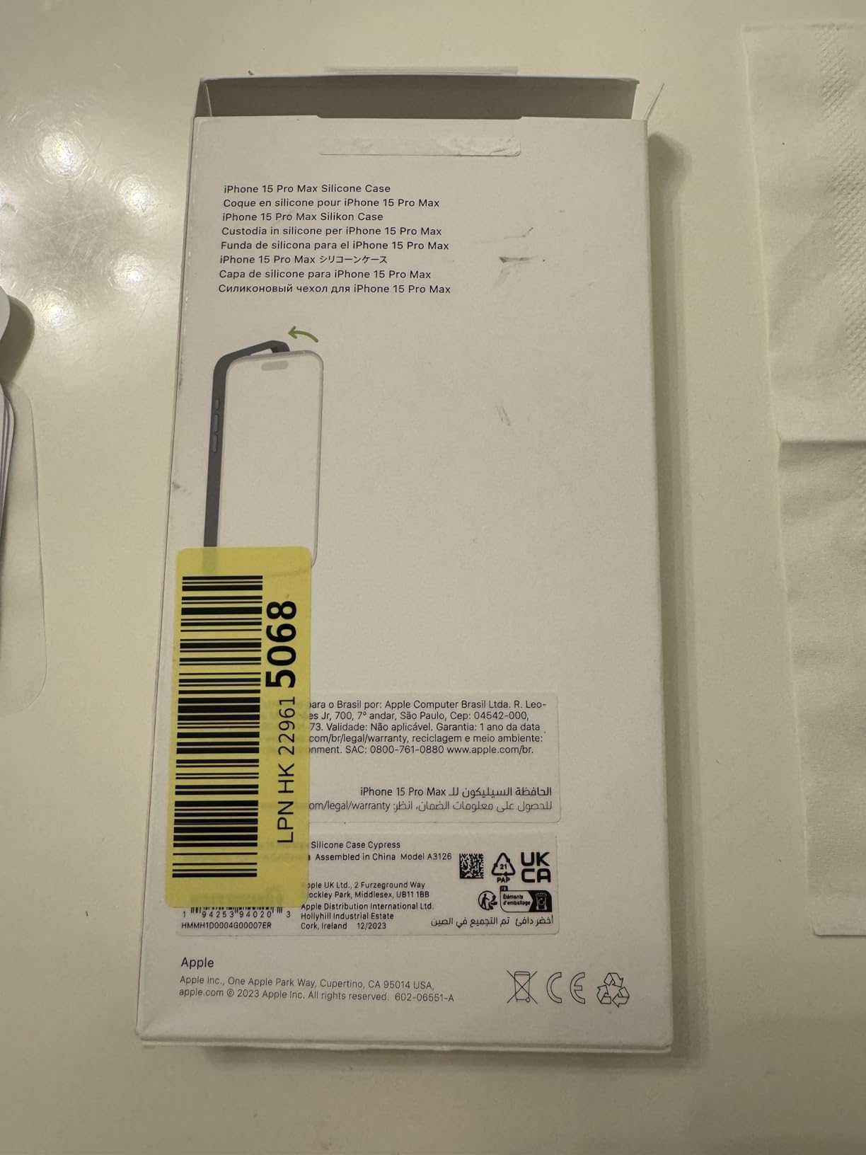 Apple iPhone 15 Pro Max Silikon Case MagSafe Warmgelb