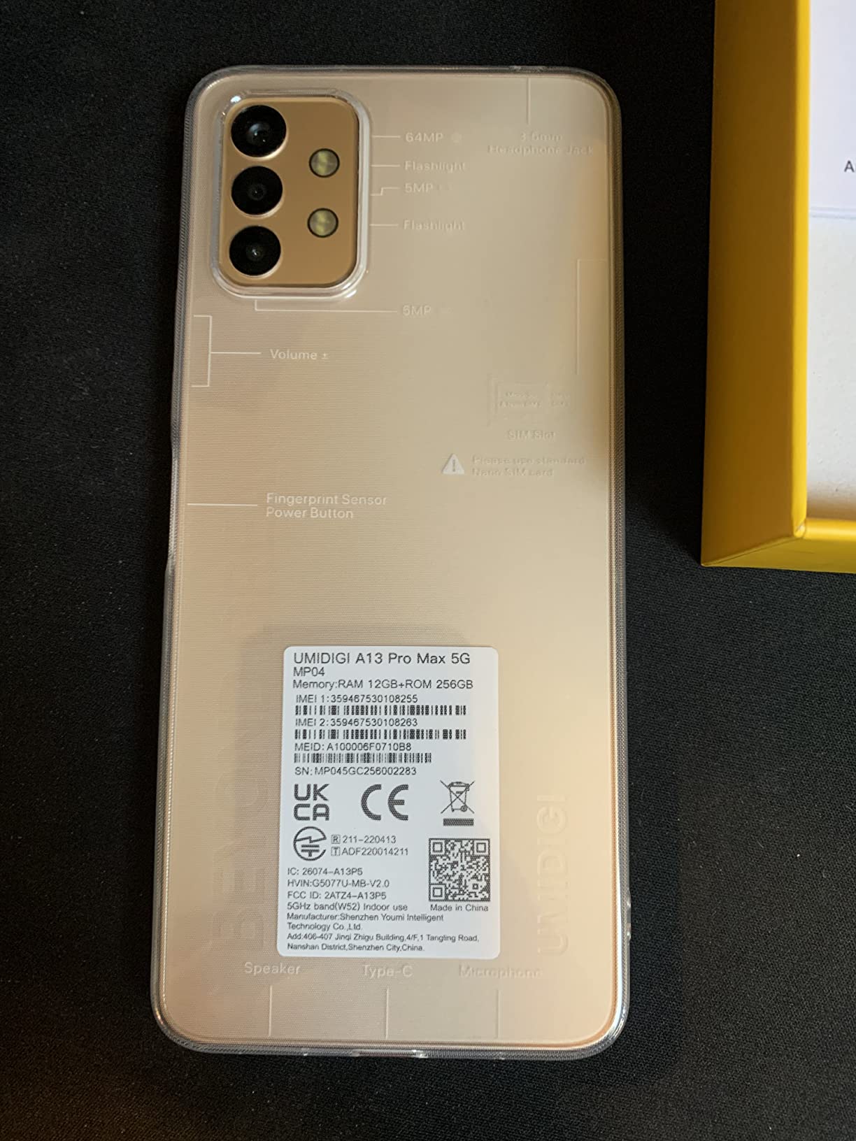 Umidigi A13 Pro Max 5G Smartphone 12+256GB 6,8 Zoll 64MP