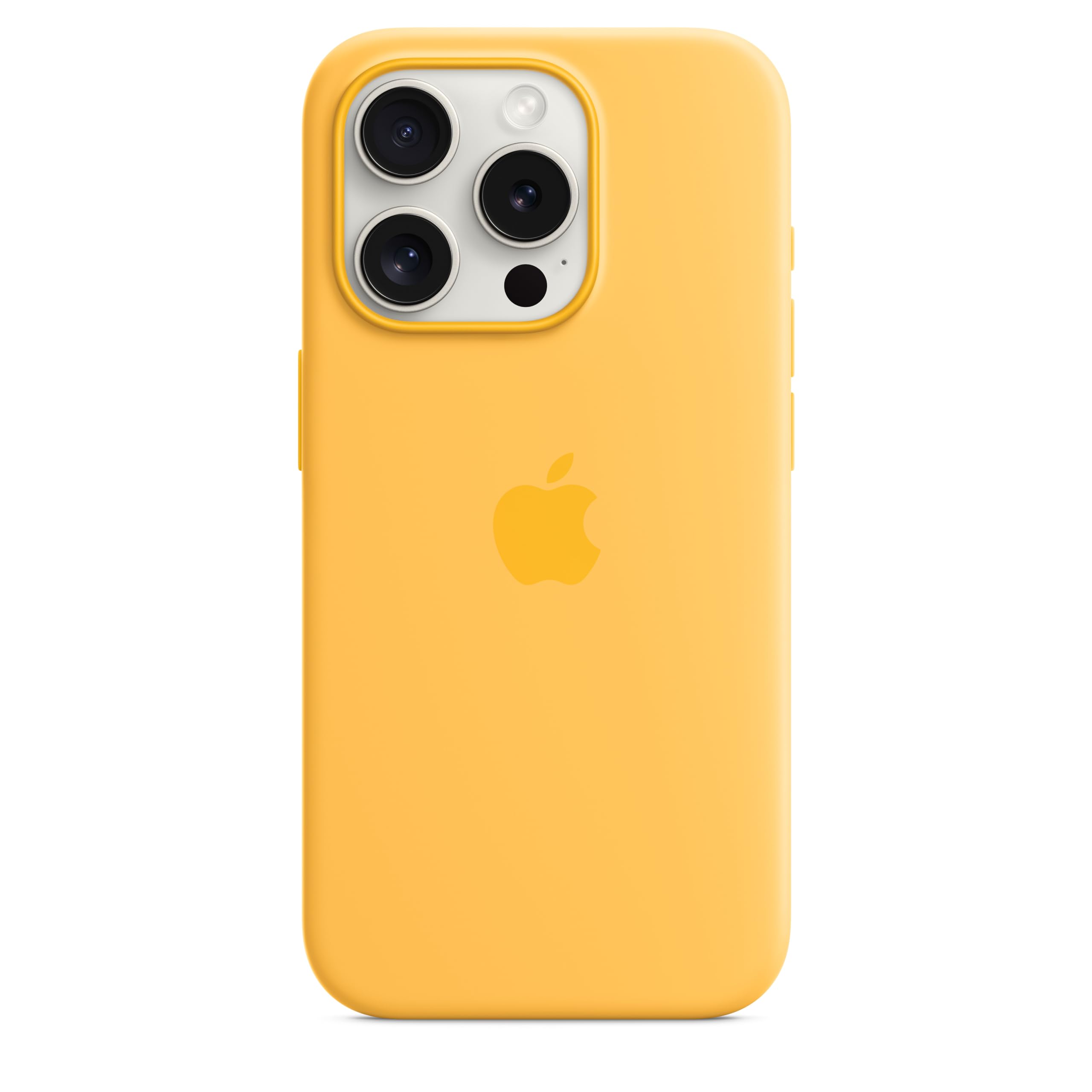 Apple iPhone 15 Pro Silikon Case MagSafe Warmgelb
