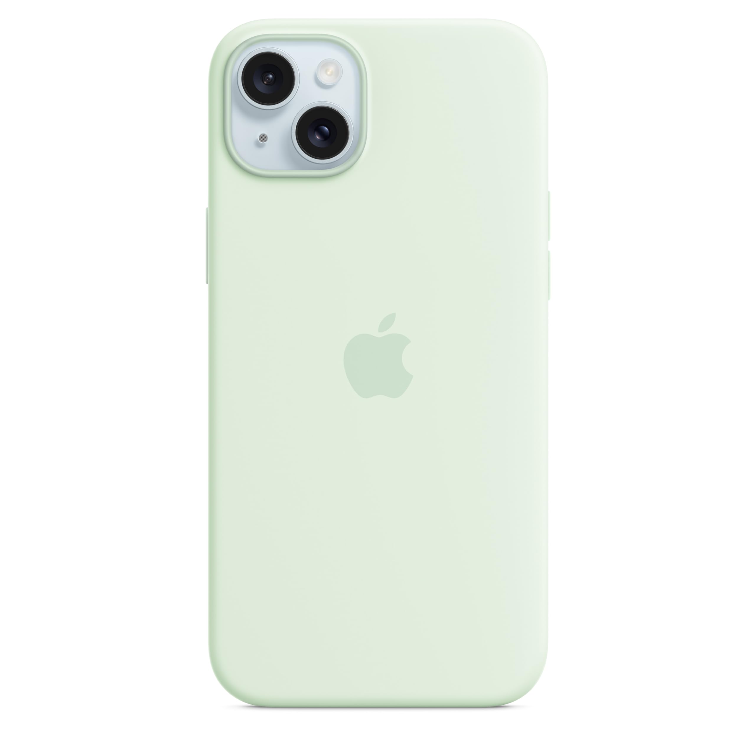 Apple iPhone 15 Plus Silikon Case MagSafe Blassmint