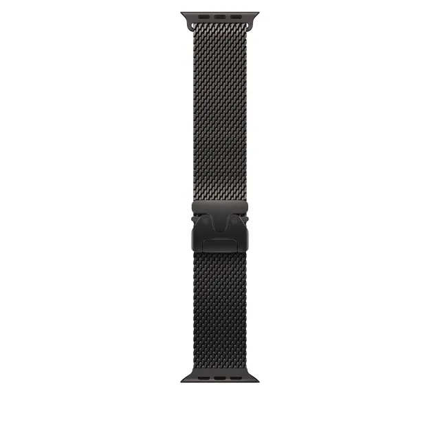 Apple Watch Milanaise Armband 49 mm Schwarz Small