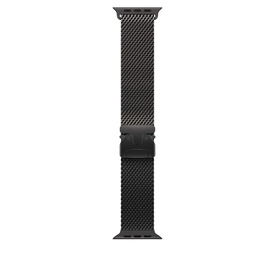 Apple Watch Milanaise Armband 49 mm Schwarz Small