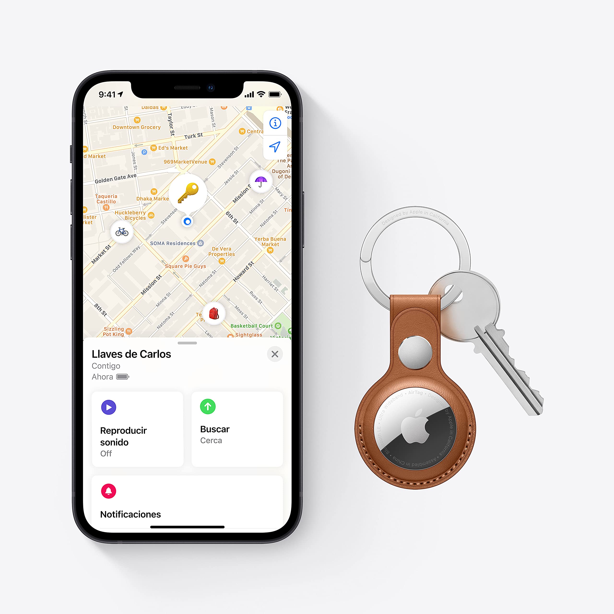 Apple AirTag Tracker einzeln Bluetooth Schlüsselfinder