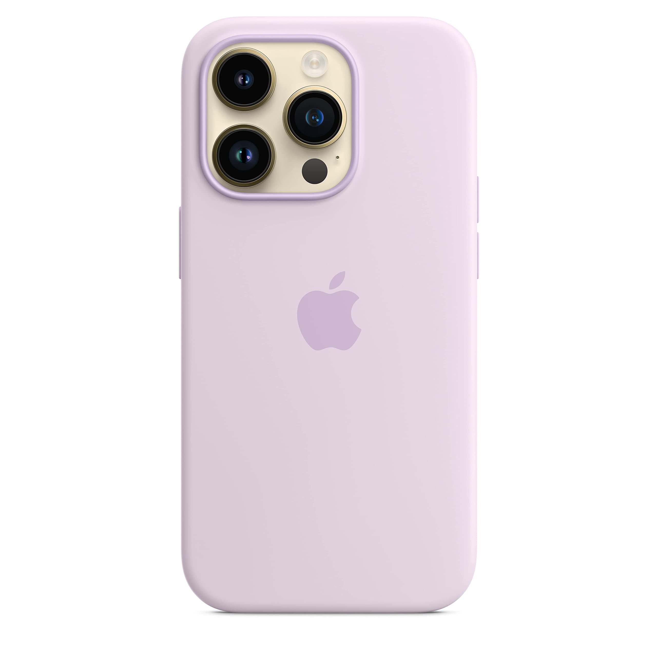 Apple iPhone 14 Pro Silikon Hülle MagSafe Flieder