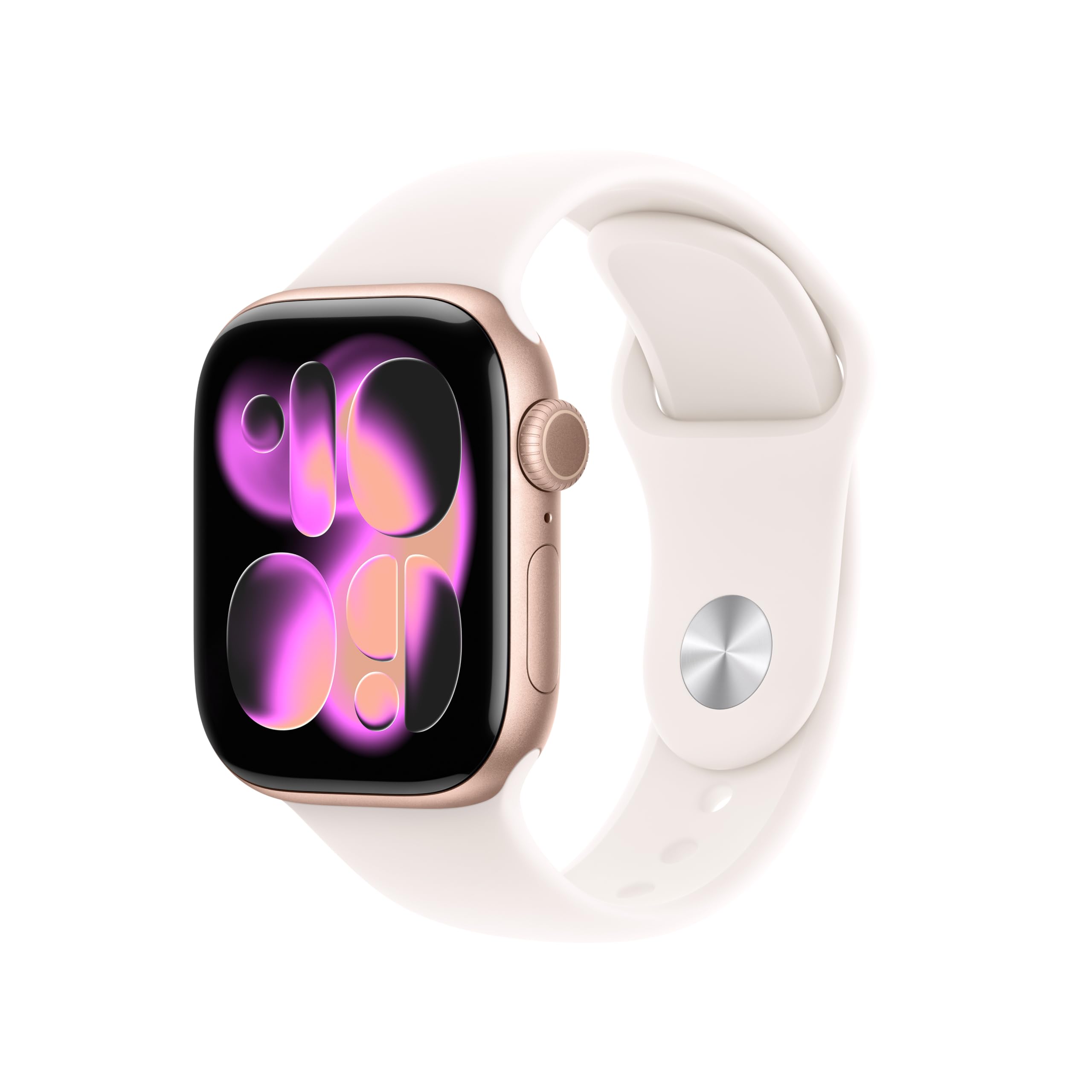 Apple Watch Series 11 GPS 46mm Smartwatch Silber Nebelviolett