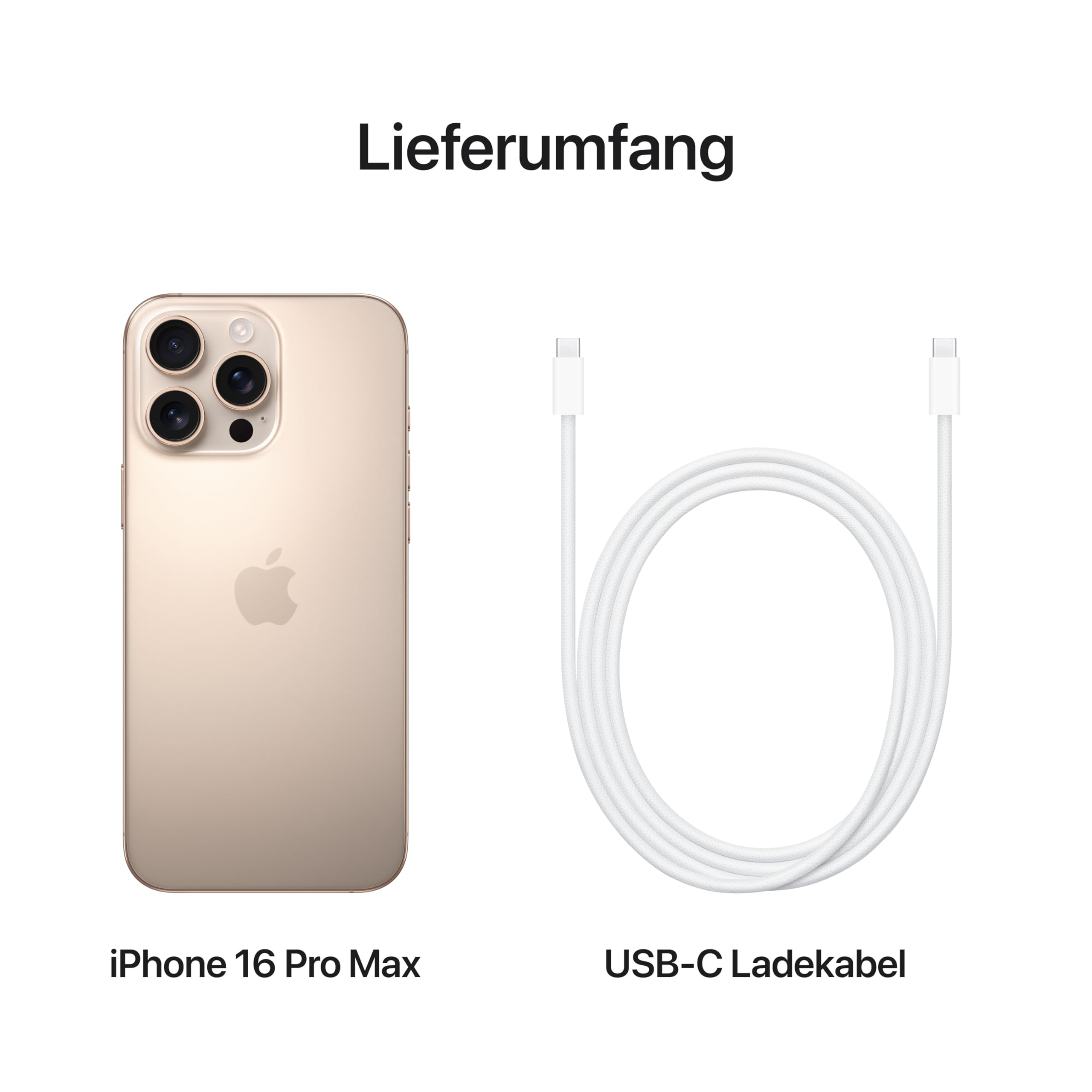 Apple iPhone 16 Pro Max Smartphone 1 TB Wüstensand