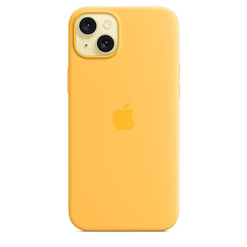 Apple iPhone 15 Plus Silikon Case MagSafe Warmgelb