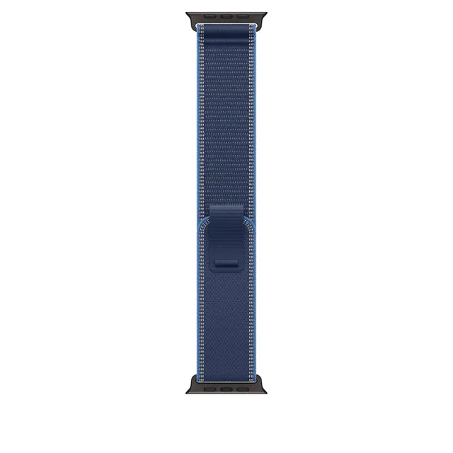 Apple Watch Trail Loop Armband 49mm Blau M/L Nylon