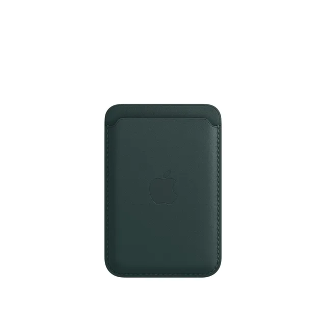 Apple iPhone Leder Wallet Kartenetui Waldgrün MagSafe 3 Karten