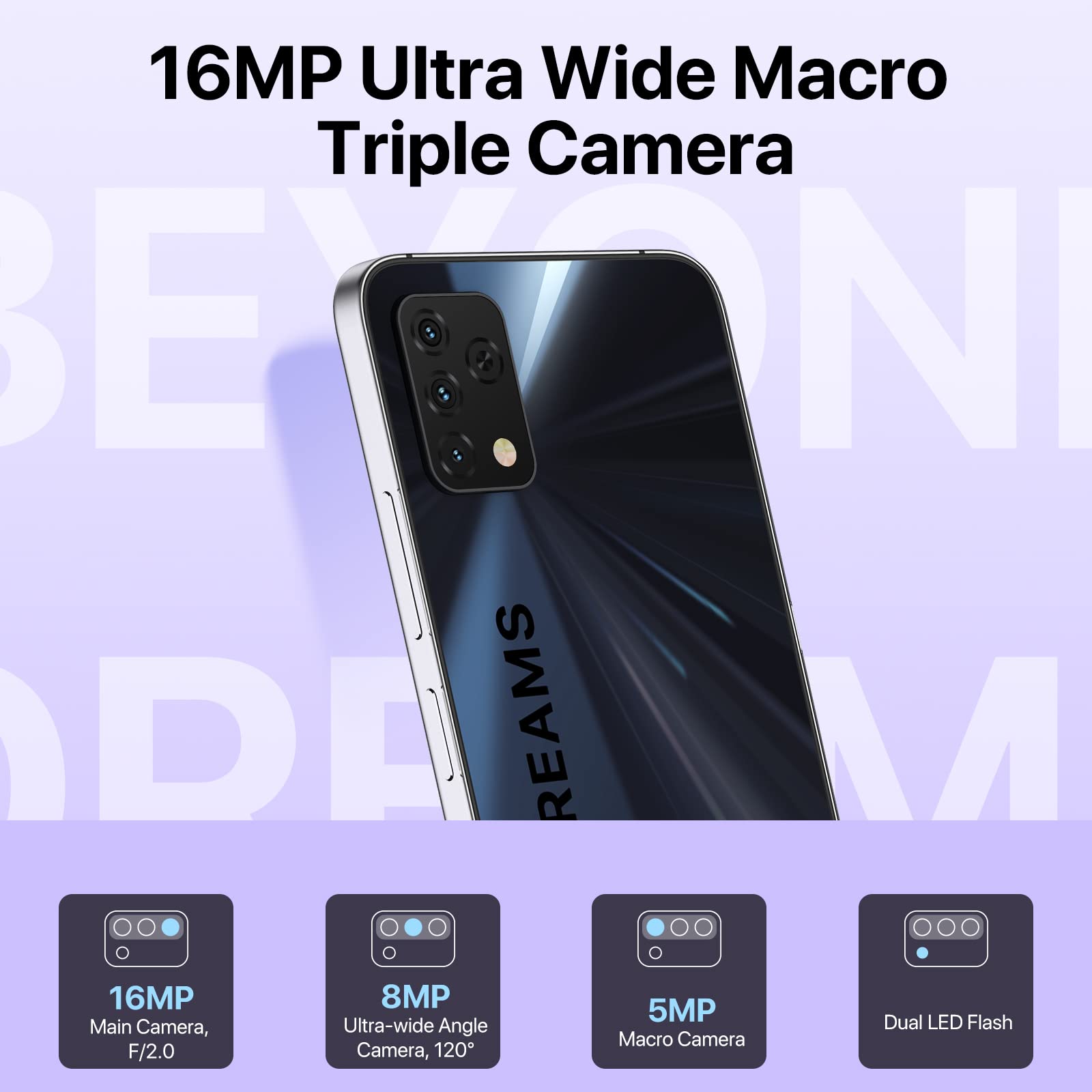 UMIDIGI A11S Smartphone ohne Vertrag 32GB Schwarz Dual-SIM