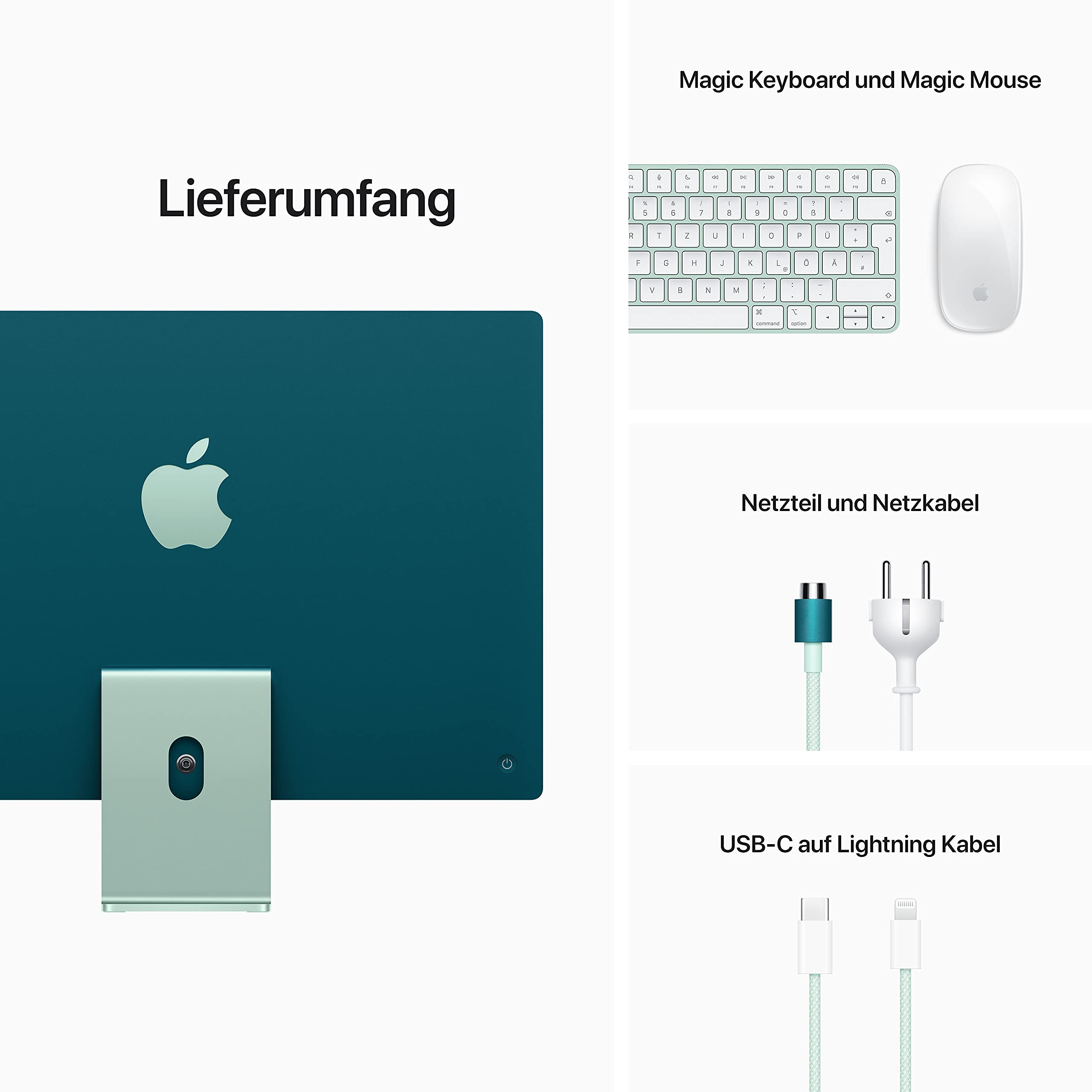 Apple Mac iMac 24 M1 256GB All-in-One Grün Retina