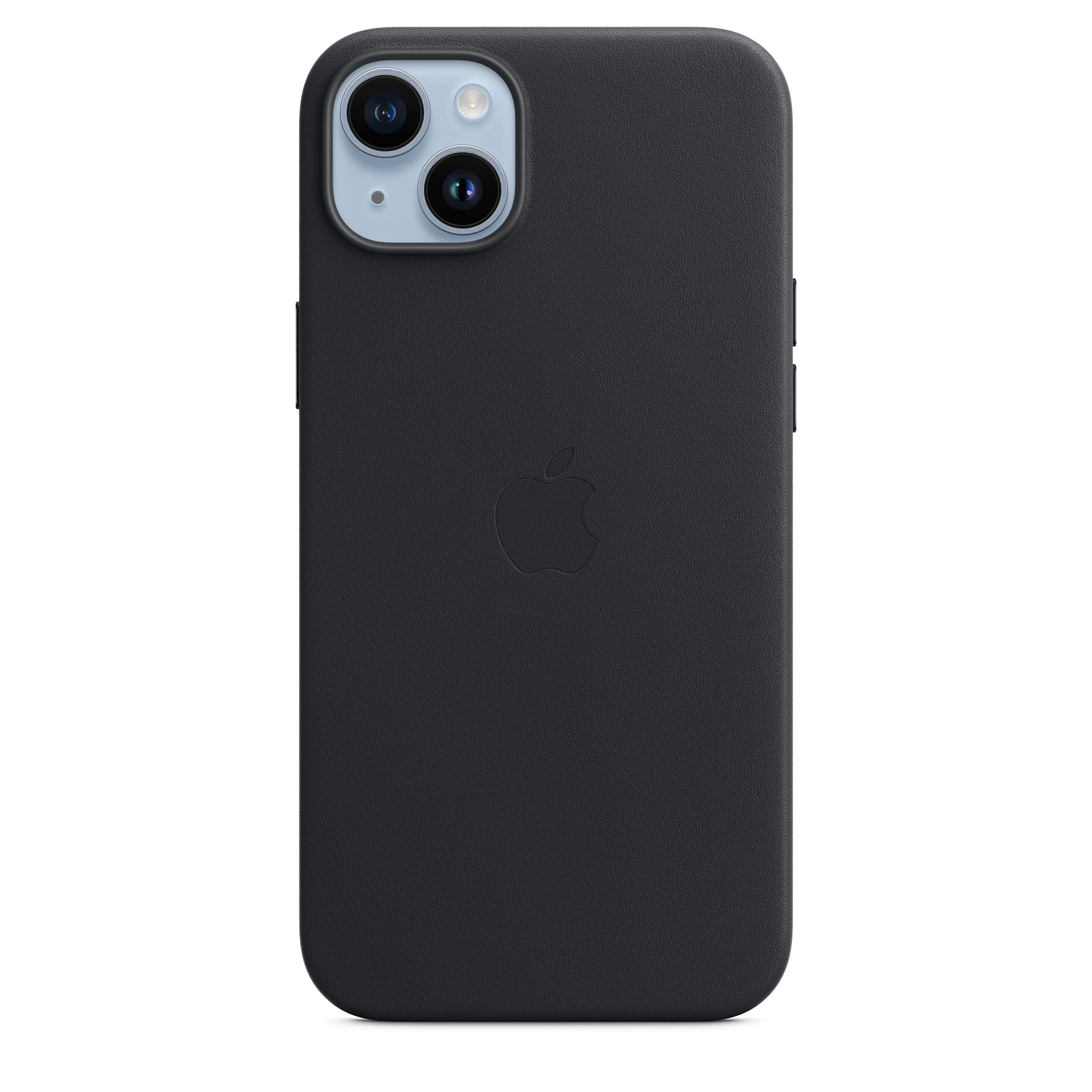 Apple iPhone 14 Plus Leder Case Handyhülle Waldgrün MagSafe