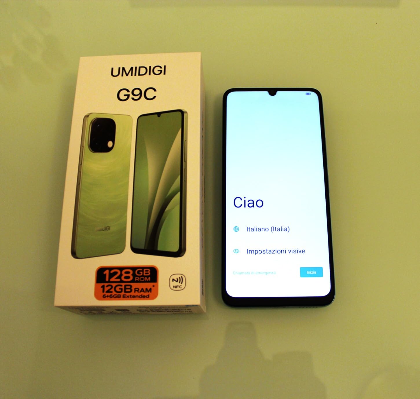 Umidigi G9C Smartphone 128GB Grün 50MP NFC