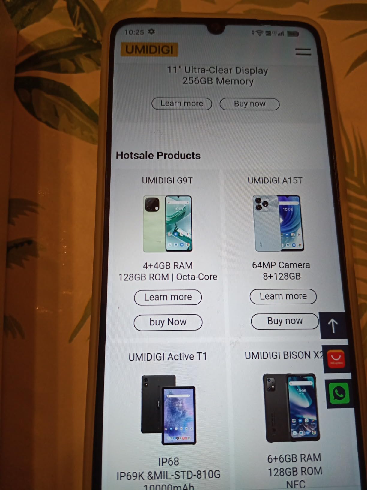 UMIDIGI G9T Smartphone 6,75 Zoll 8GB+128GB Dual-SIM