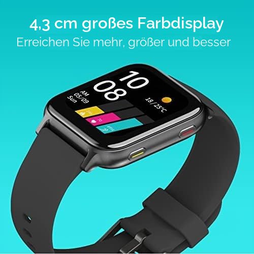 UMIDIGI Uwatch 5S Smartwatch Schwarz 1,7 Zoll 5ATM