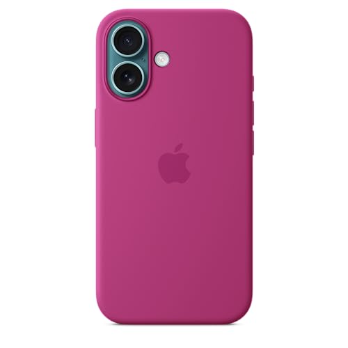 Apple iPhone 16 Silikon Case Hülle Fuchsia MagSafe